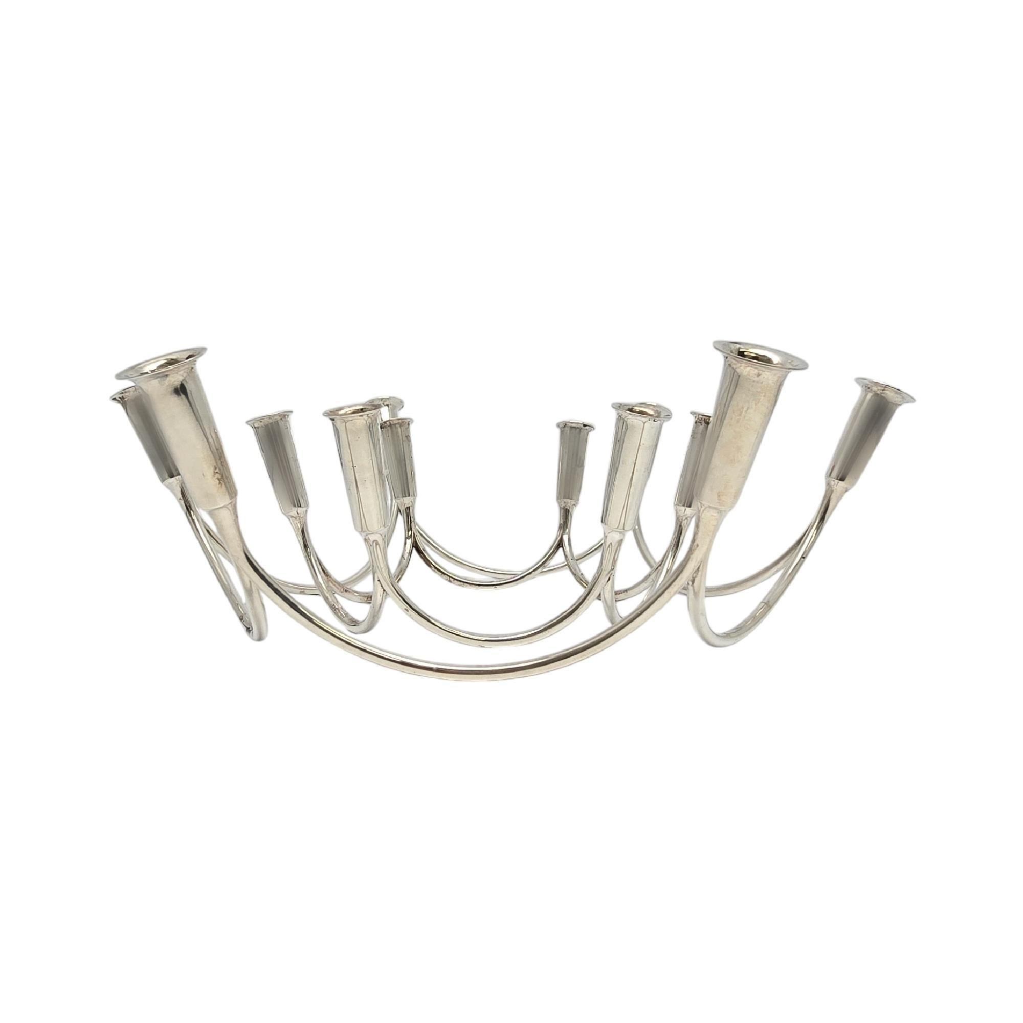 Set di 2 portacandele in argento Eigel Jensen per AS Sterling Denmark 20608 in vendita 2