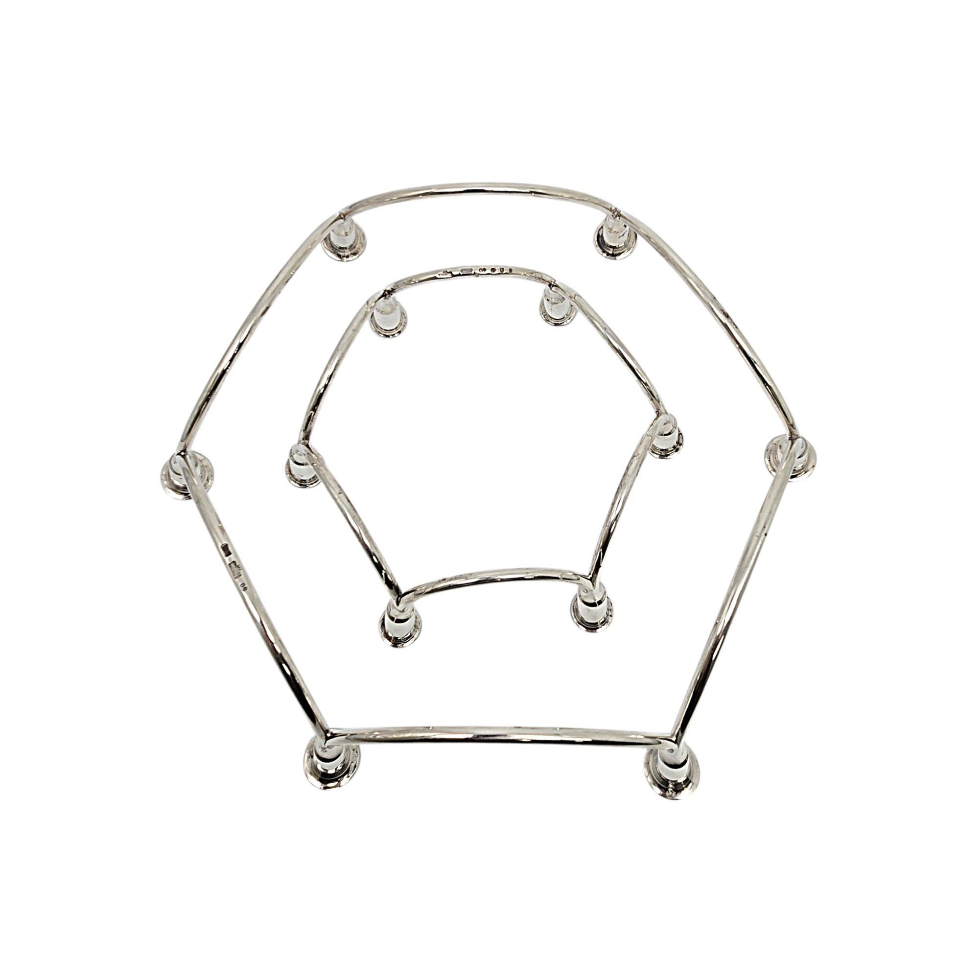 Set di 2 portacandele in argento Eigel Jensen per AS Sterling Denmark 20608 in vendita 3