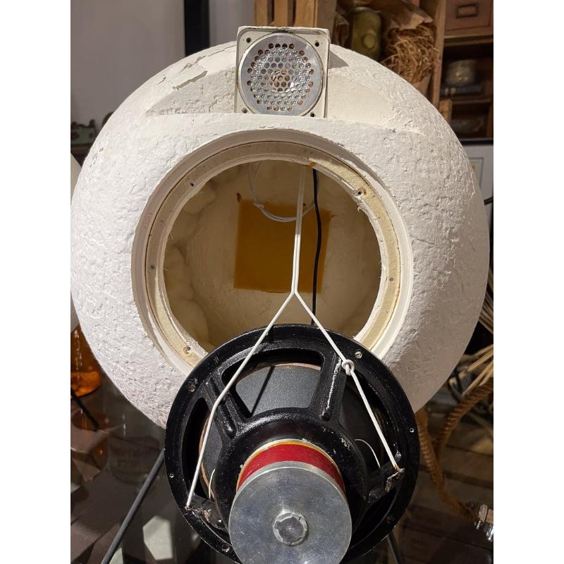 Set di 2 altoparlanti Elipson BS 404 in fibra di vetro scultorea, Francia, anni '60 In condizioni ottime in vendita a Andrézieux-Bouthéon, FR