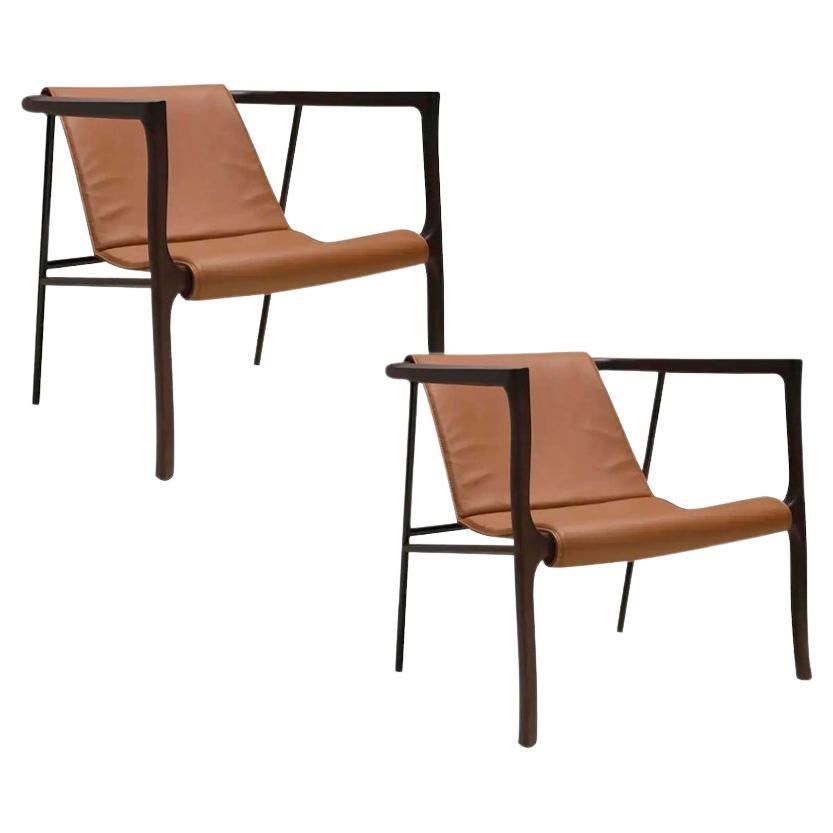 Set of 2 Elliot Armchair by Collector For Sale