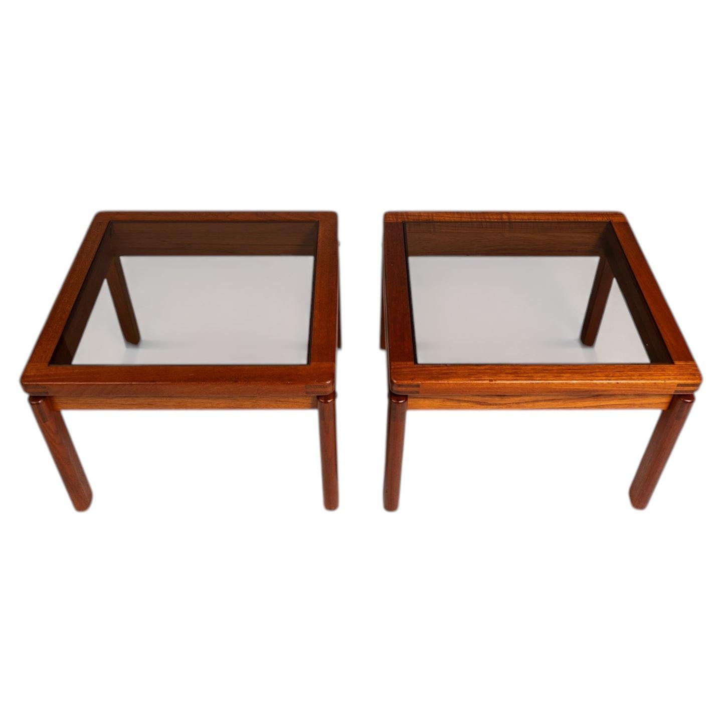 Set of 2 End Tables in Teak by Kristiansen Thomassen, Denmark, c. 1970s