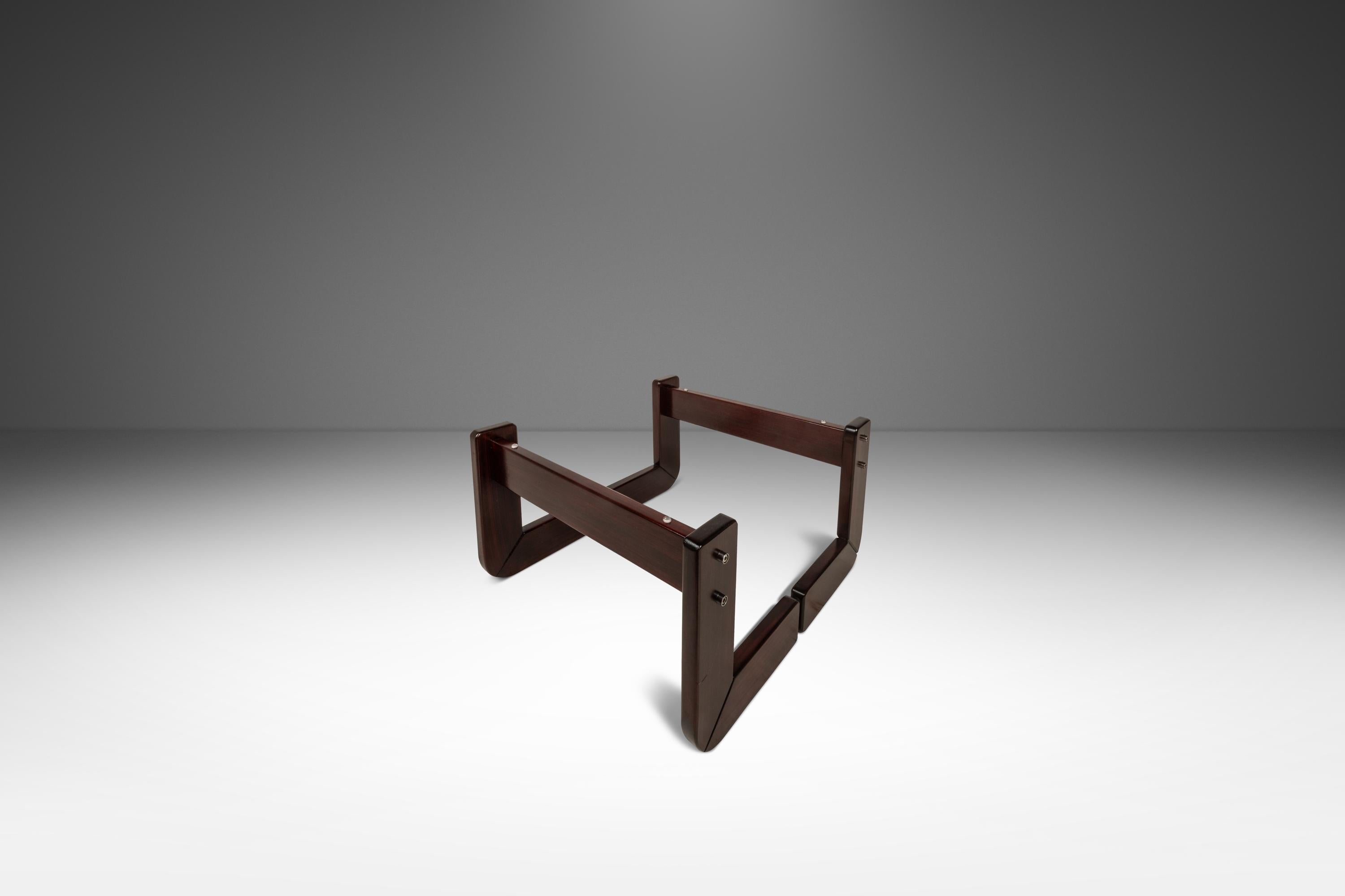 Ensemble de 2 tables d'appoint avec plateaux en verre fumé par Percival Lafer, Brésil, c. années 1970 en vente 2