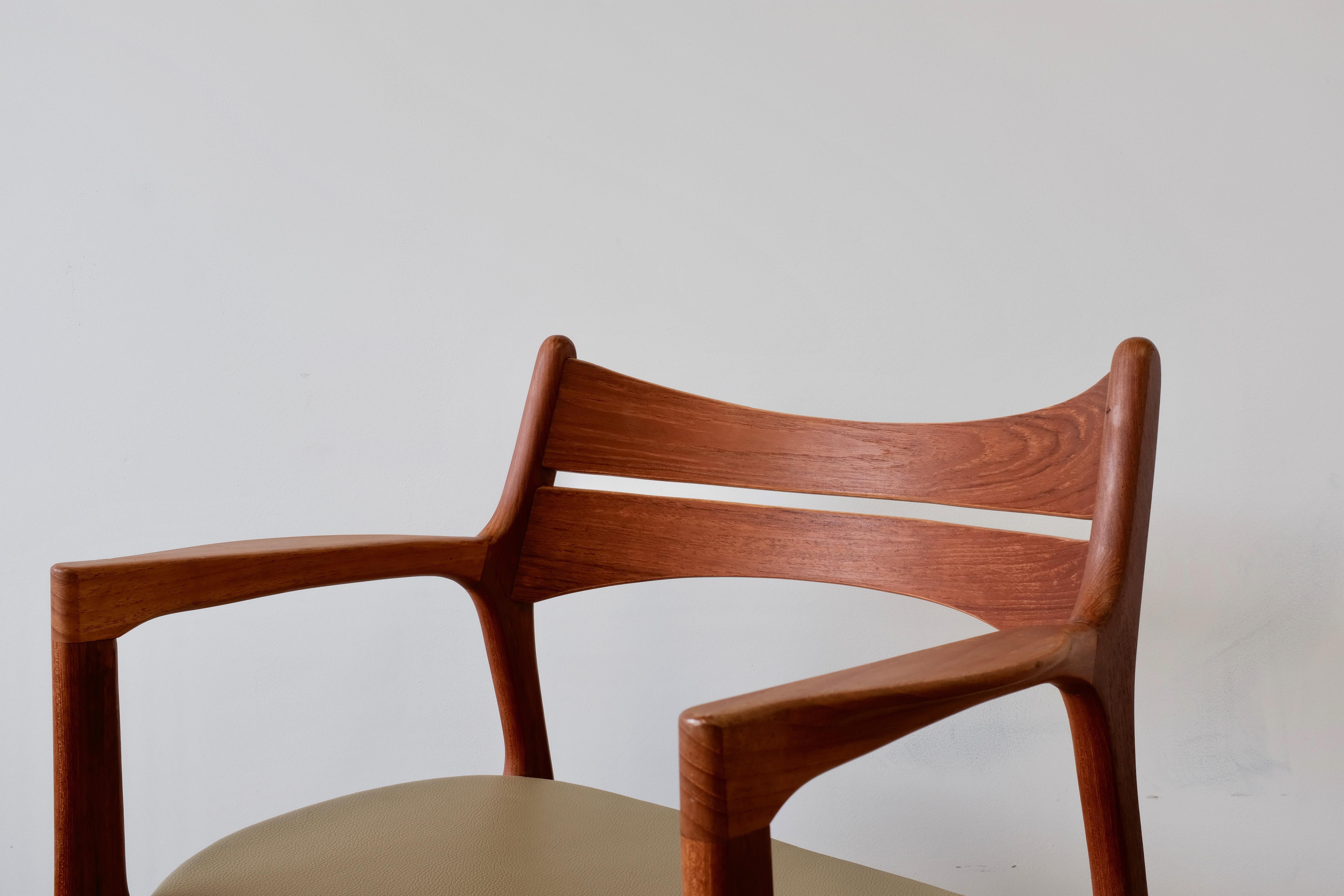 Mid-20th Century Set of 2 Erik Buch Teak Armchairs