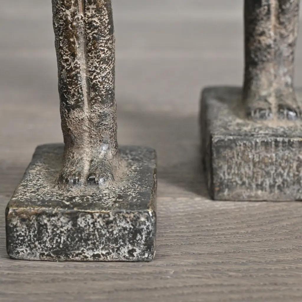 Ensemble de 2 statuettes d'ombres étrusques en bronze, style antique italien Bon état - En vente à Saint-Ouen, FR