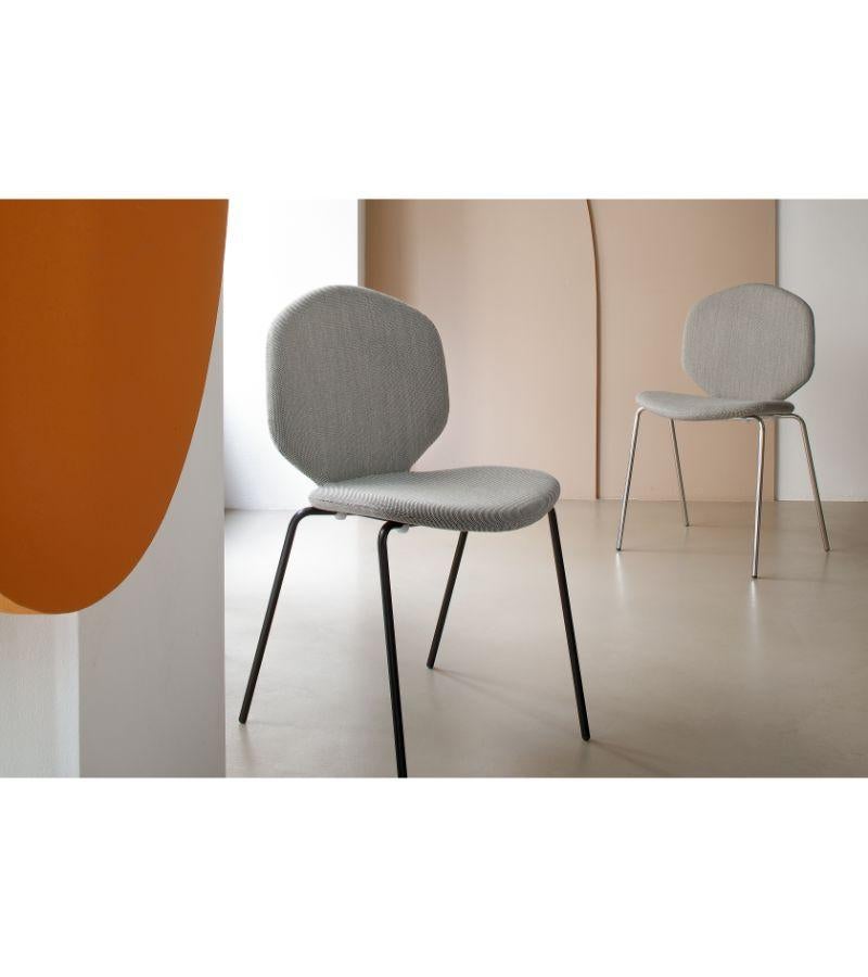 Lacquered Set of 2 Fabric LouLou Chairs by Shin Azumi For Sale