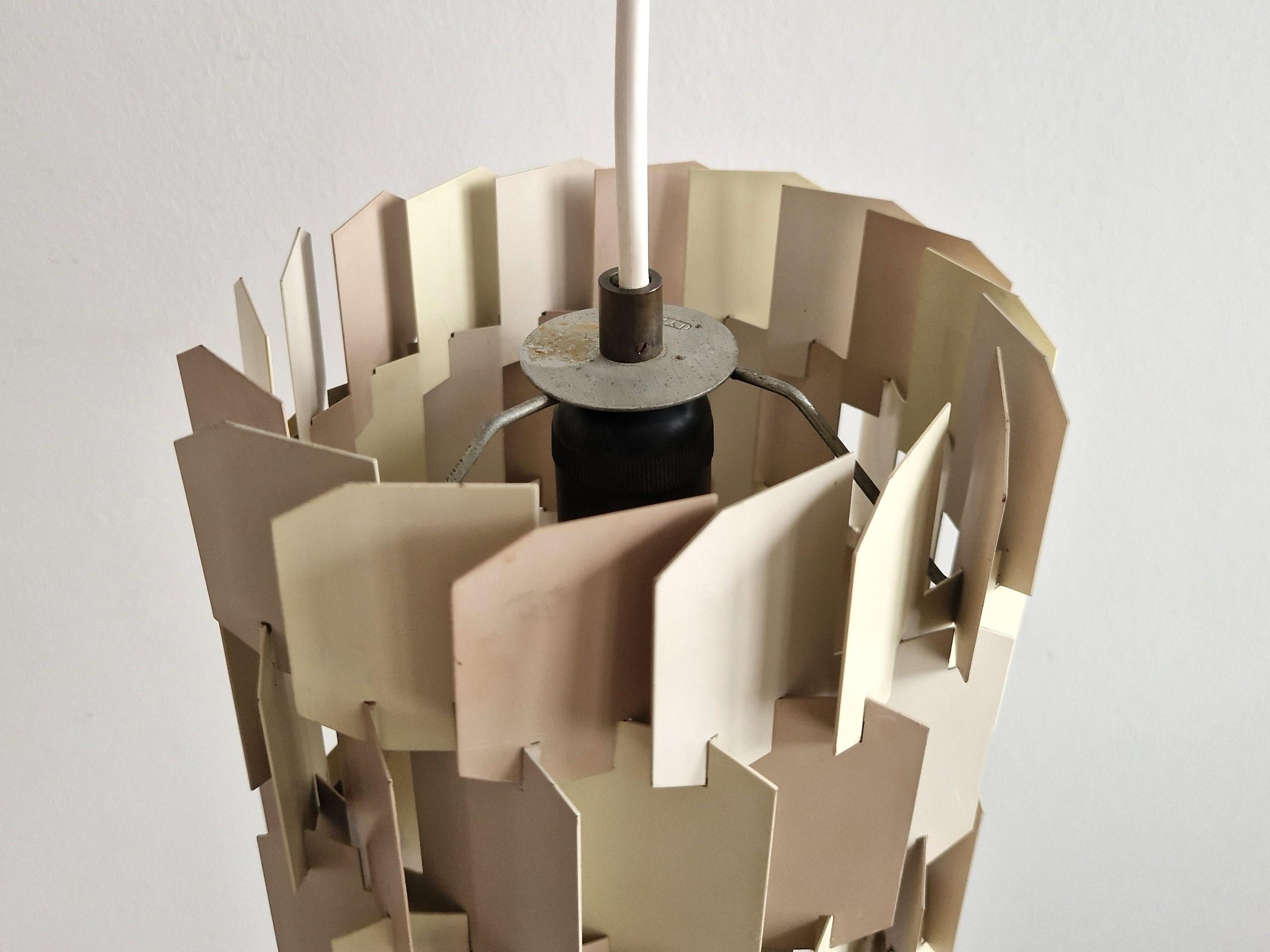 Danish Set of 2 facet-pop pendant lamps by Louis Weisdorf for Lyfa, Denmark 1960's