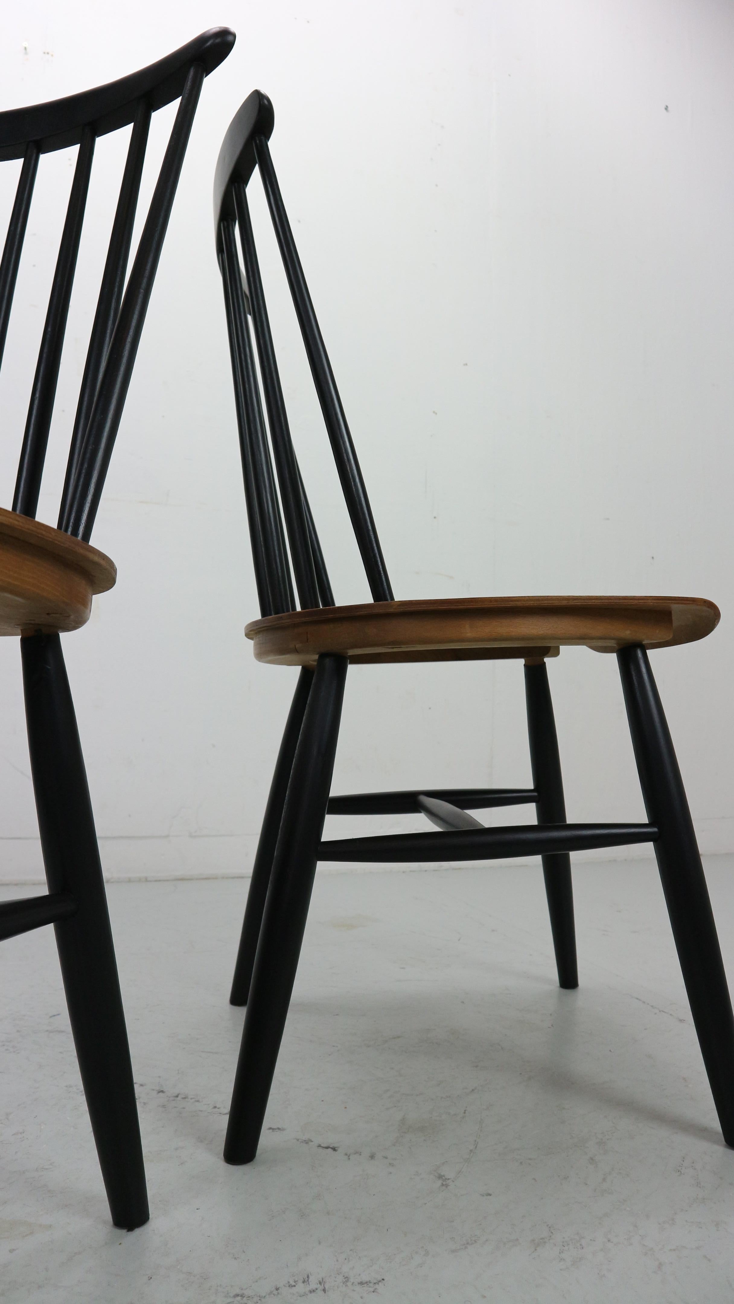 Set of 2 Fanett Dining Chairs by Ilmari Tapiovaara, Finland 7