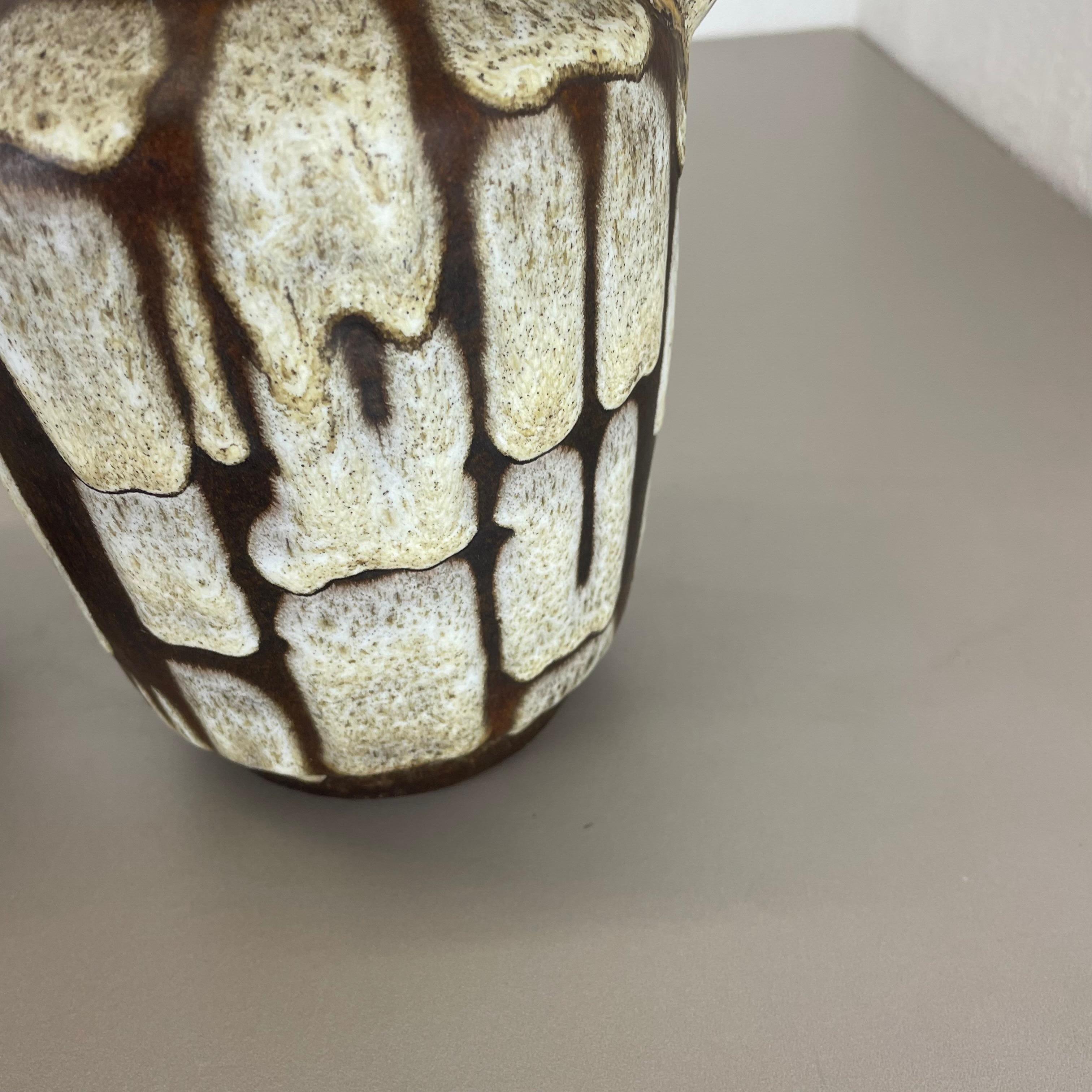 Juego de 2 jarrones de cerámica de lava gorda Heinz Siery Carstens Atelier, Alemania, años 70 en venta 7