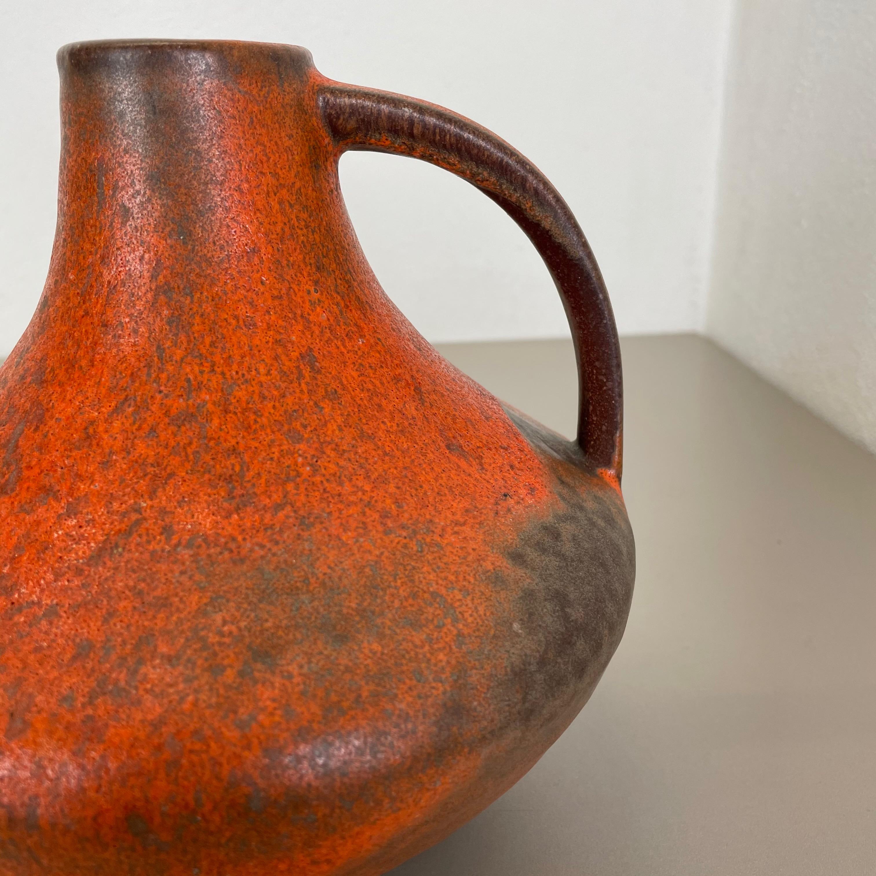 Set von 2 Vasen aus Fett Lava-Keramik Heinz Siery Carstens Tnnieshof, Deutschland, 1970er Jahre im Angebot 7