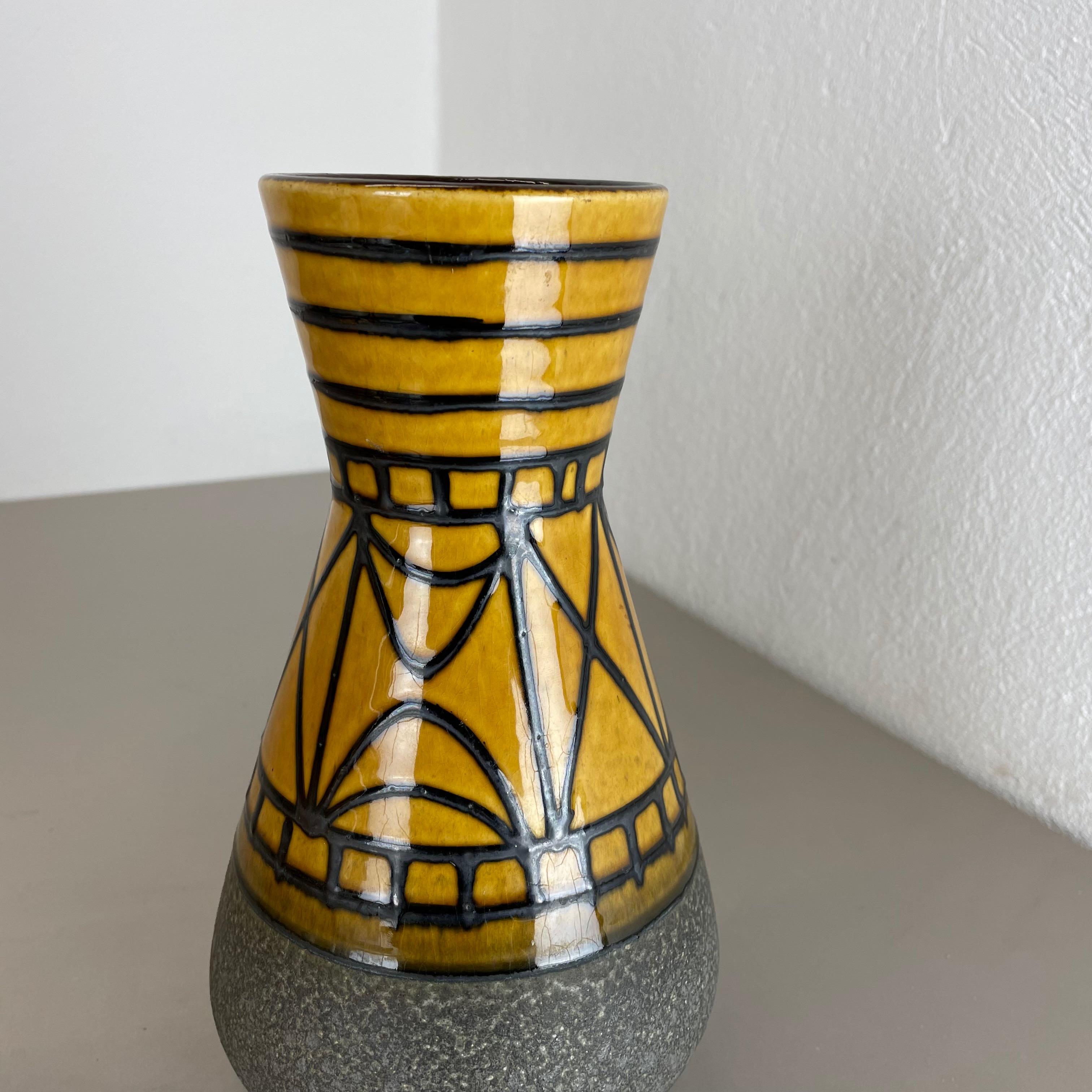 Set of 2 Fat Lava Pottery Vases Heinz Siery Carstens Tonnieshof, Germany, 1970s For Sale 7