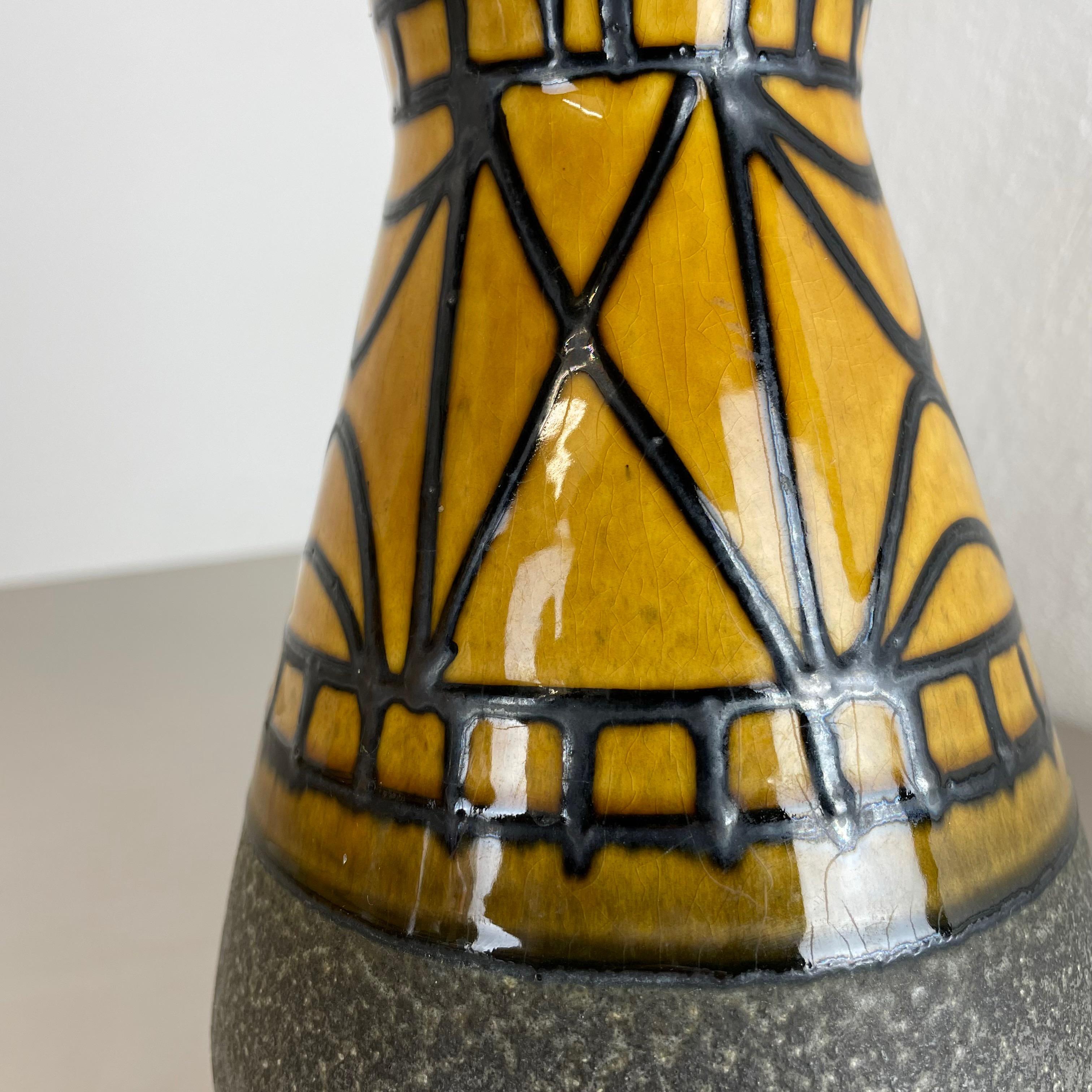 Set of 2 Fat Lava Pottery Vases Heinz Siery Carstens Tonnieshof, Germany, 1970s For Sale 10