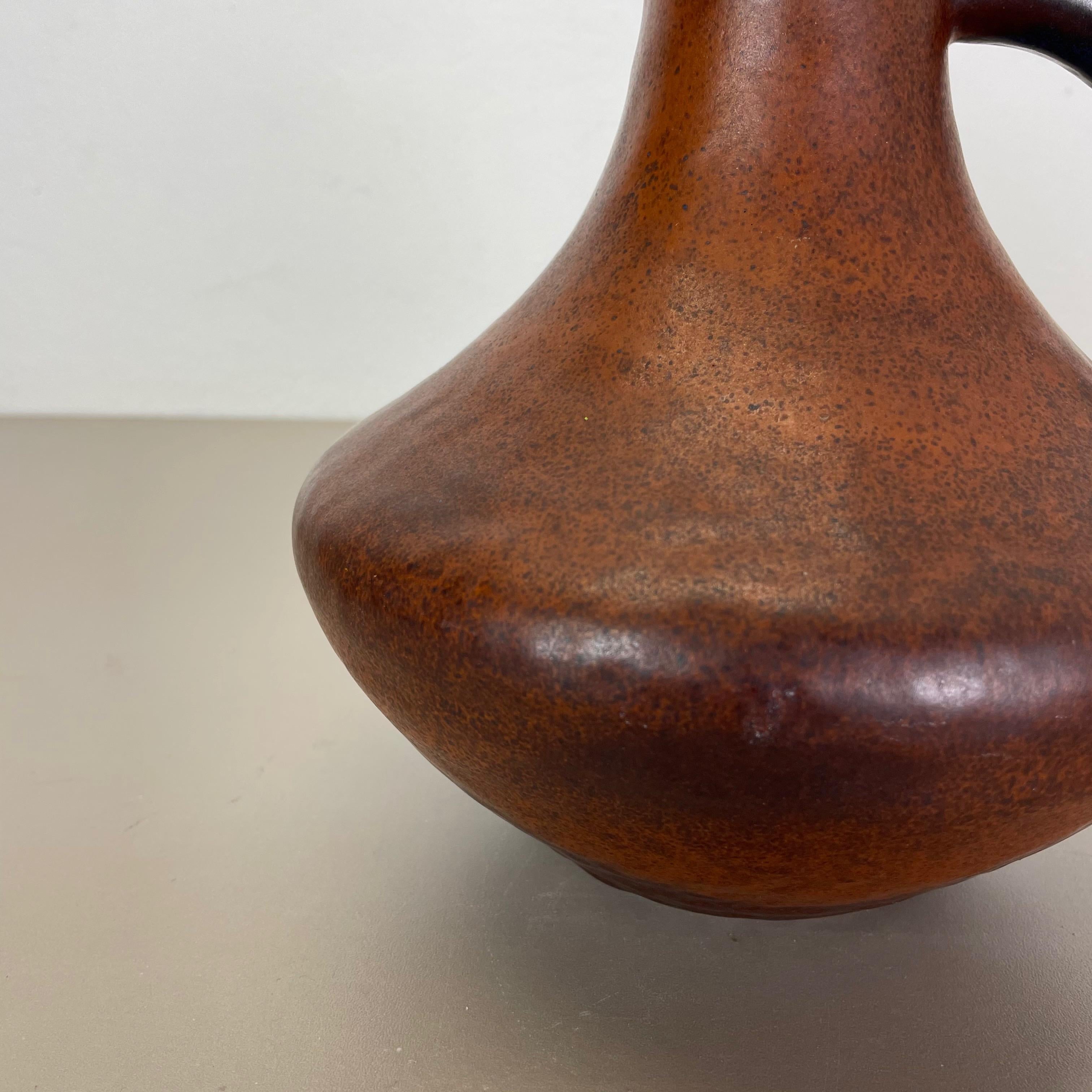 Set von 2 Vasen aus Fett Lava-Keramik Heinz Siery Carstens Tnnieshof, Deutschland, 1970er Jahre im Angebot 1