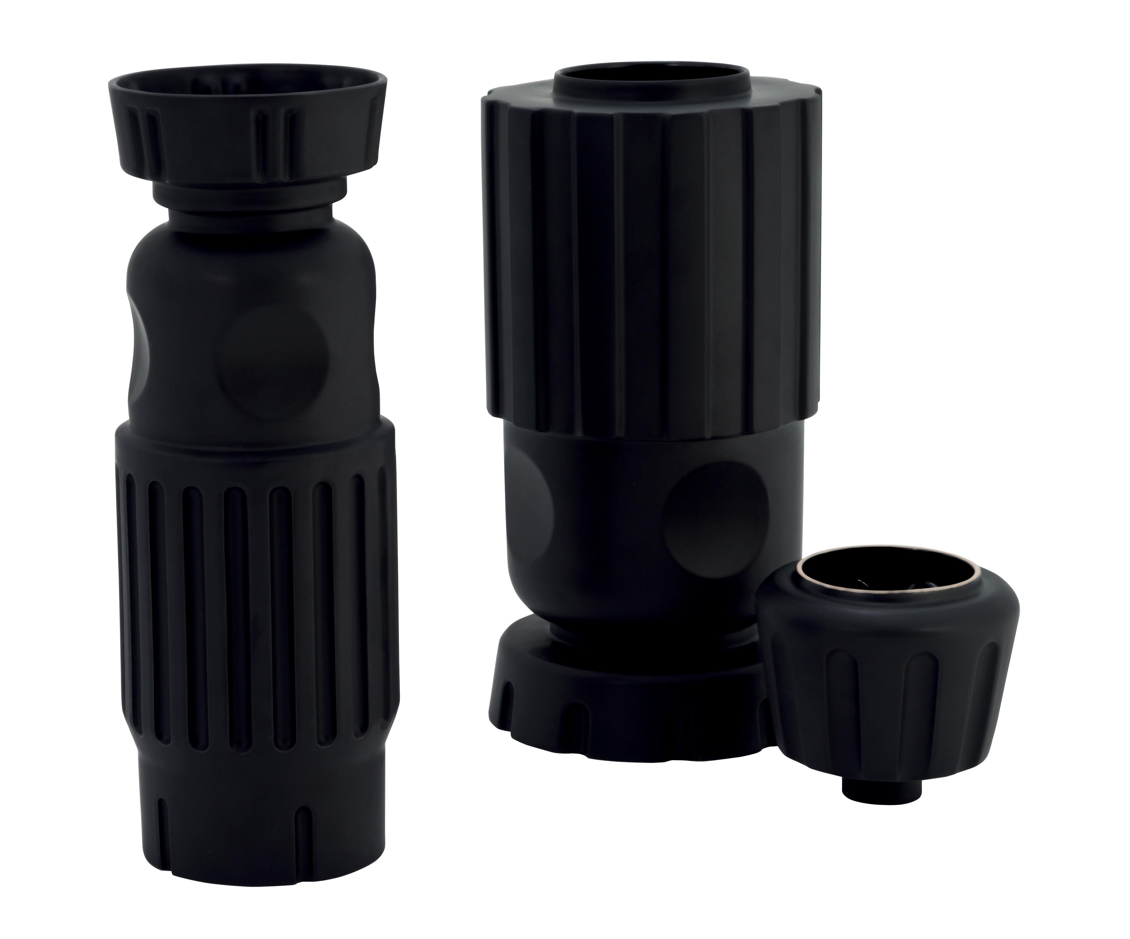 Post-Modern Set of 2 Fg Vases and Boxes by Pulpo