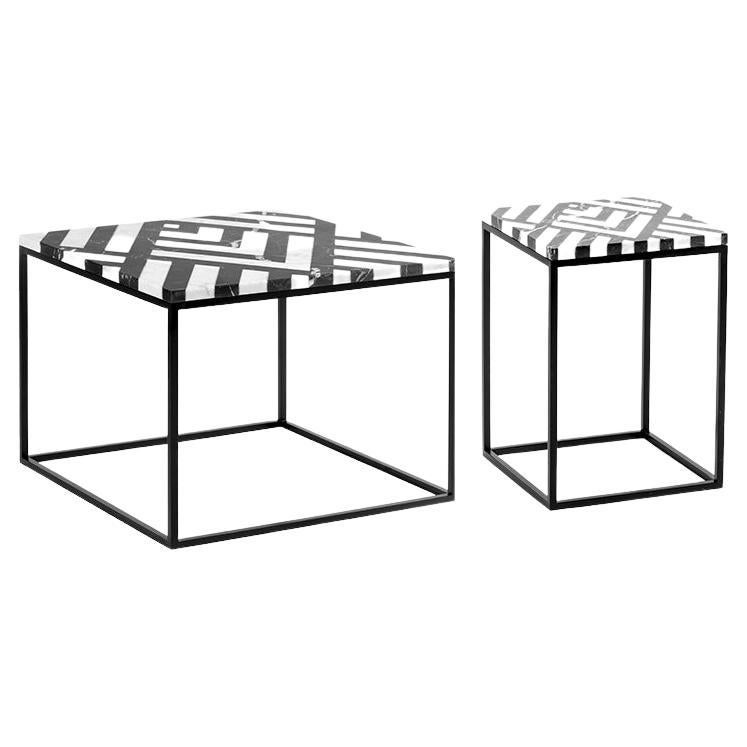 Set of 2 Fir Maxi Coffee Table and Fir Side Table by Un’common