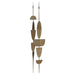 Set Of 2 Fixings Of Brass Shutters by Mylene Niedzialkowski