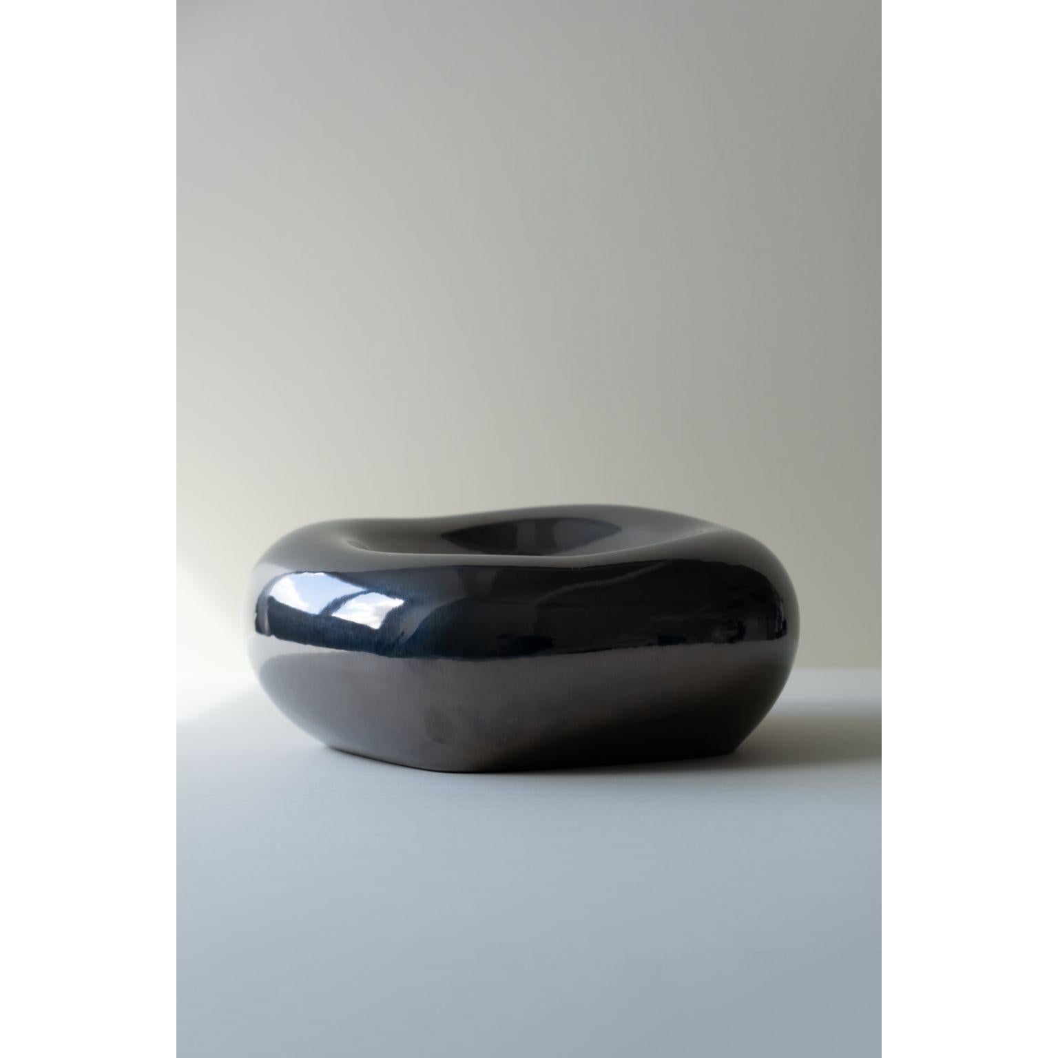 2er-Set Flexible geformte Vase 3 und Schale von Rino Claessens (Keramik) im Angebot