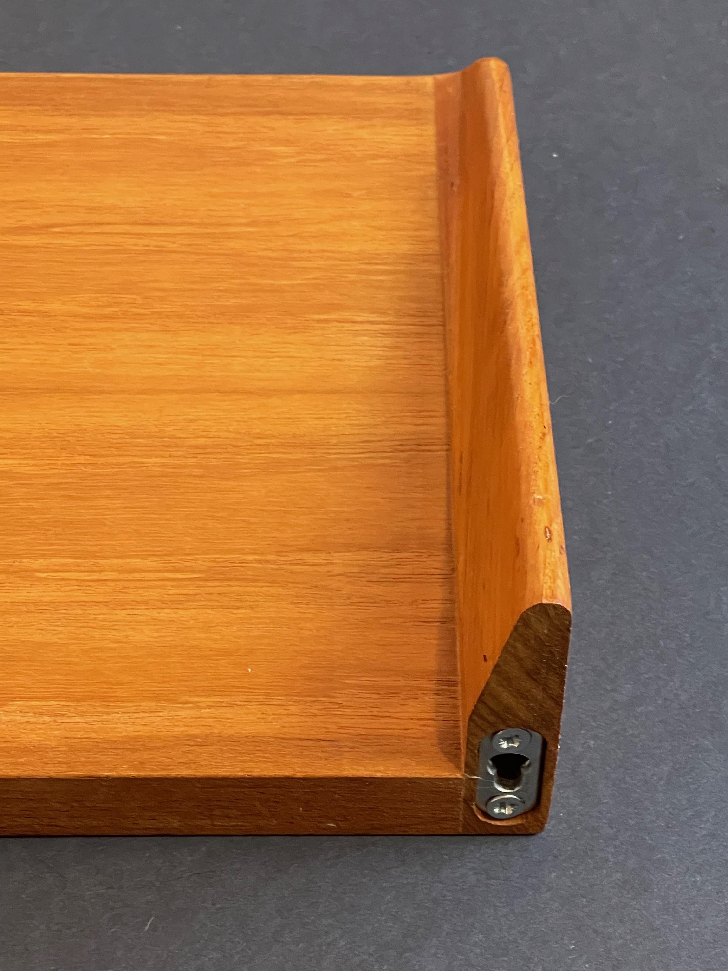 Set of 2 Floating Shelves, Teak by Kai Kristiansen for Fm Møbler, 1960s, Denmark For Sale 3