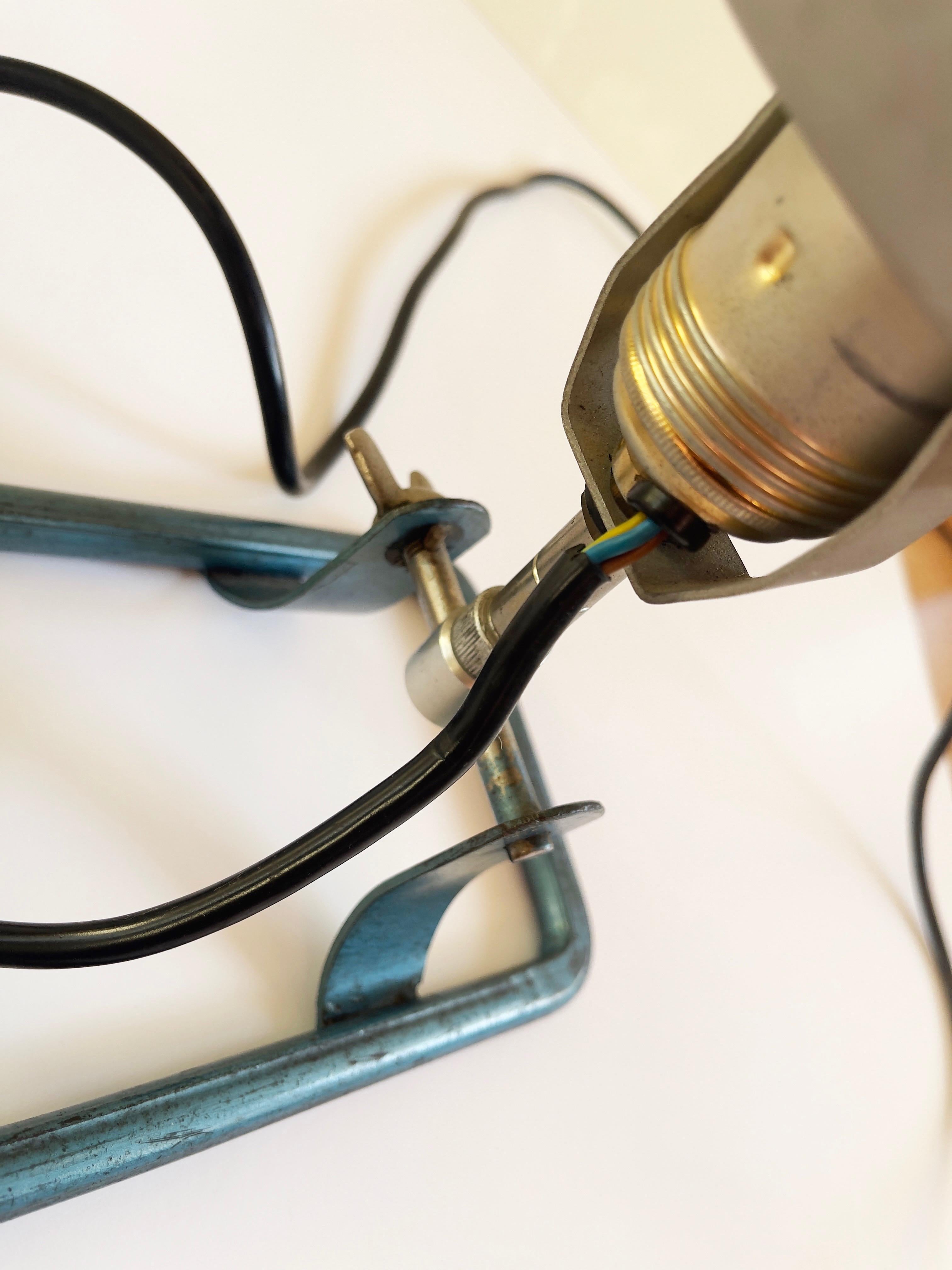 Set of 2 Floor Lamps, with Joseph Beuys' Autograph, Industrial 1950s, Germany For Sale 11