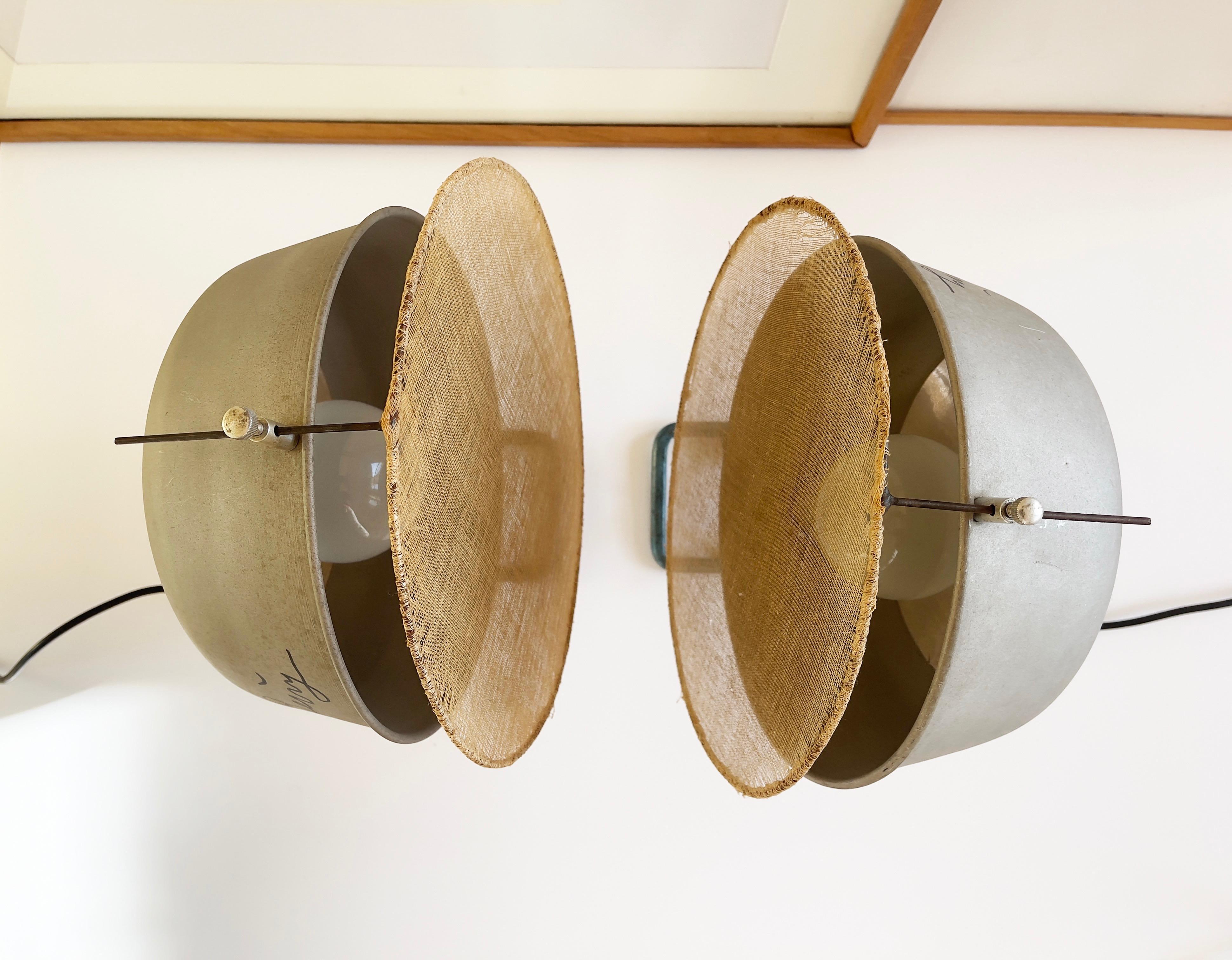 Set of 2 Floor Lamps, with Joseph Beuys' Autograph, Industrial 1950s, Germany For Sale 13