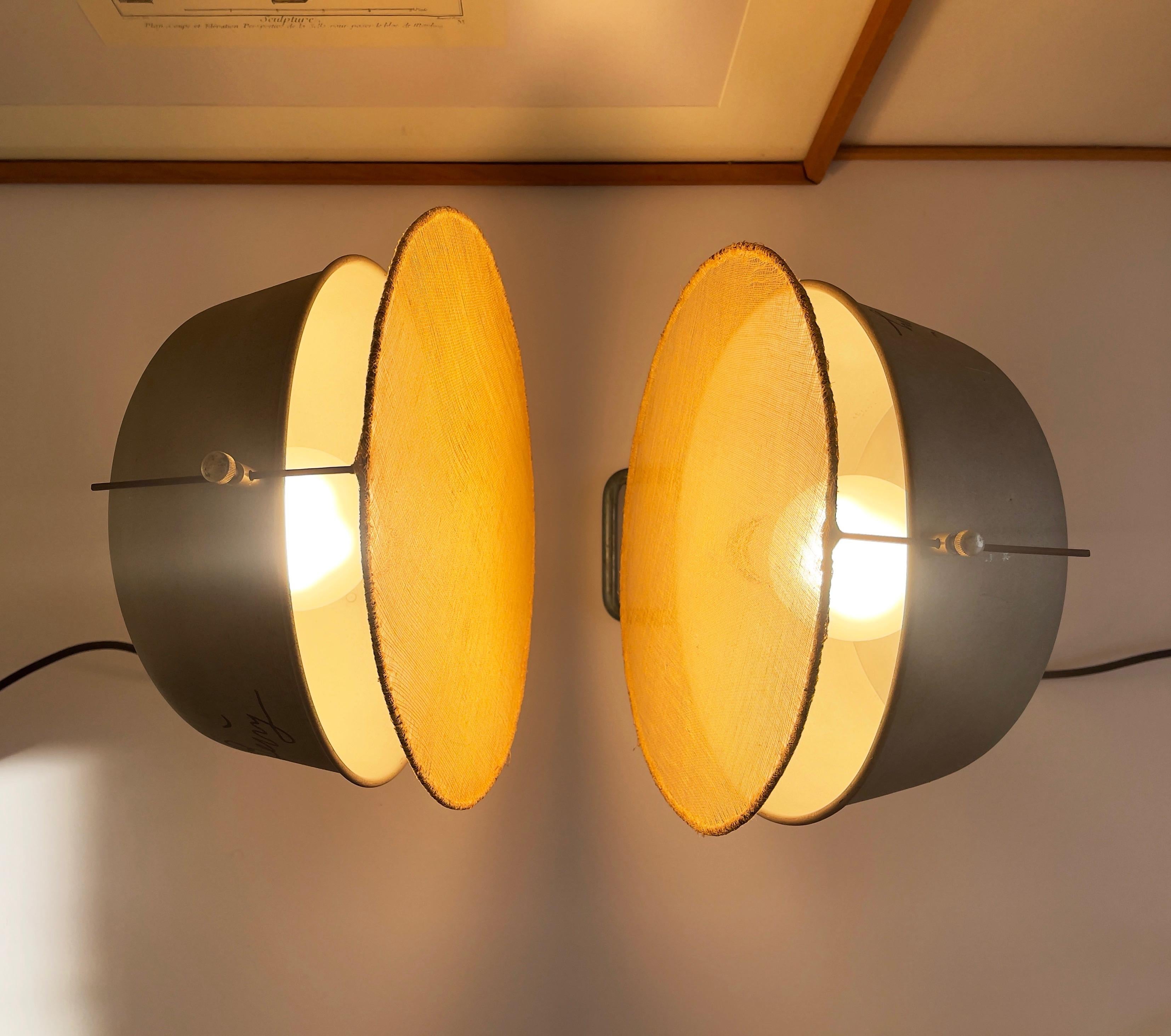 20th Century Set of 2 Floor Lamps, with Joseph Beuys' Autograph, Industrial 1950s, Germany For Sale