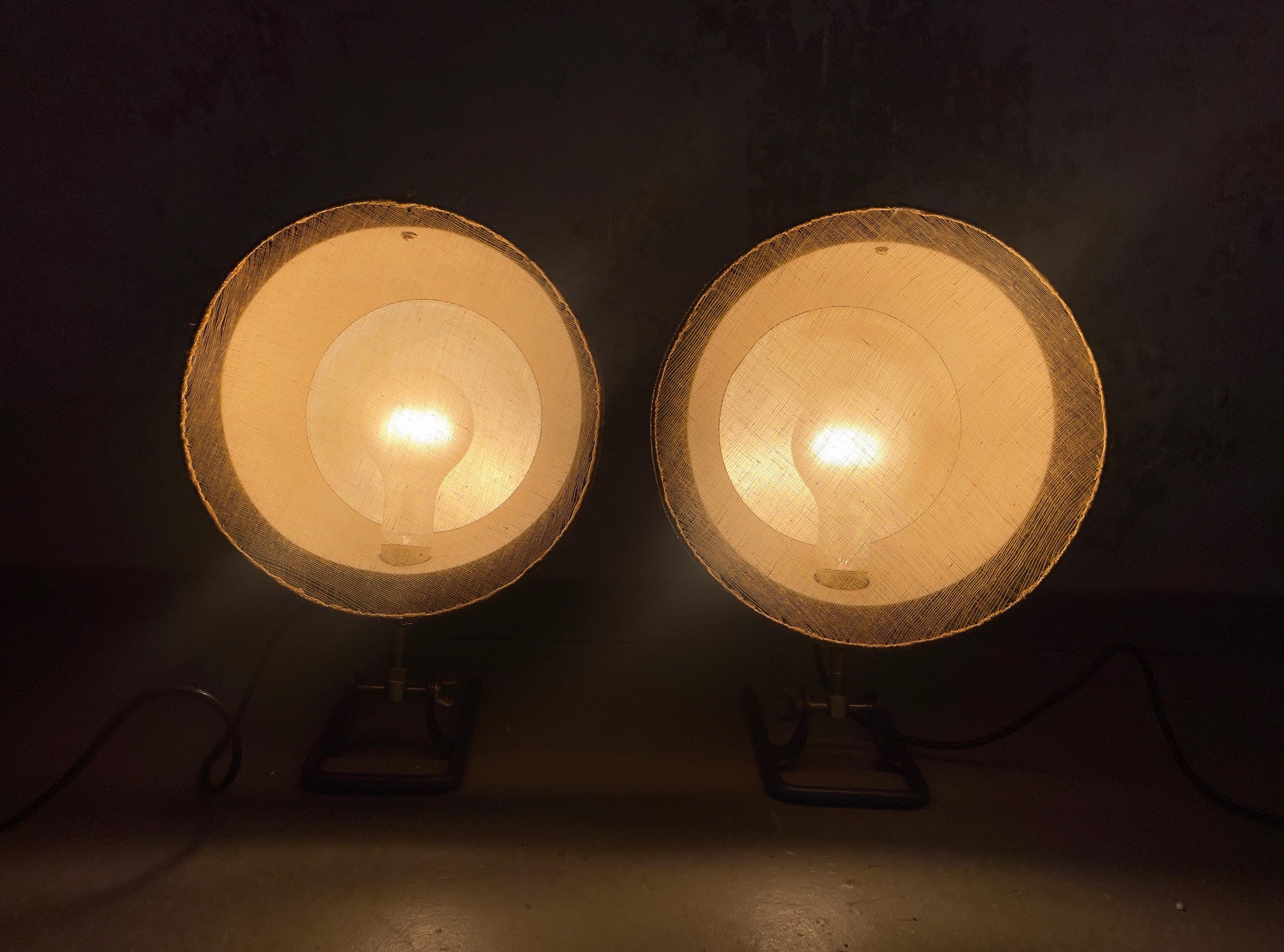 Set of 2 Floor Lamps, with Joseph Beuys' Autograph, Industrial 1950s, Germany For Sale 1