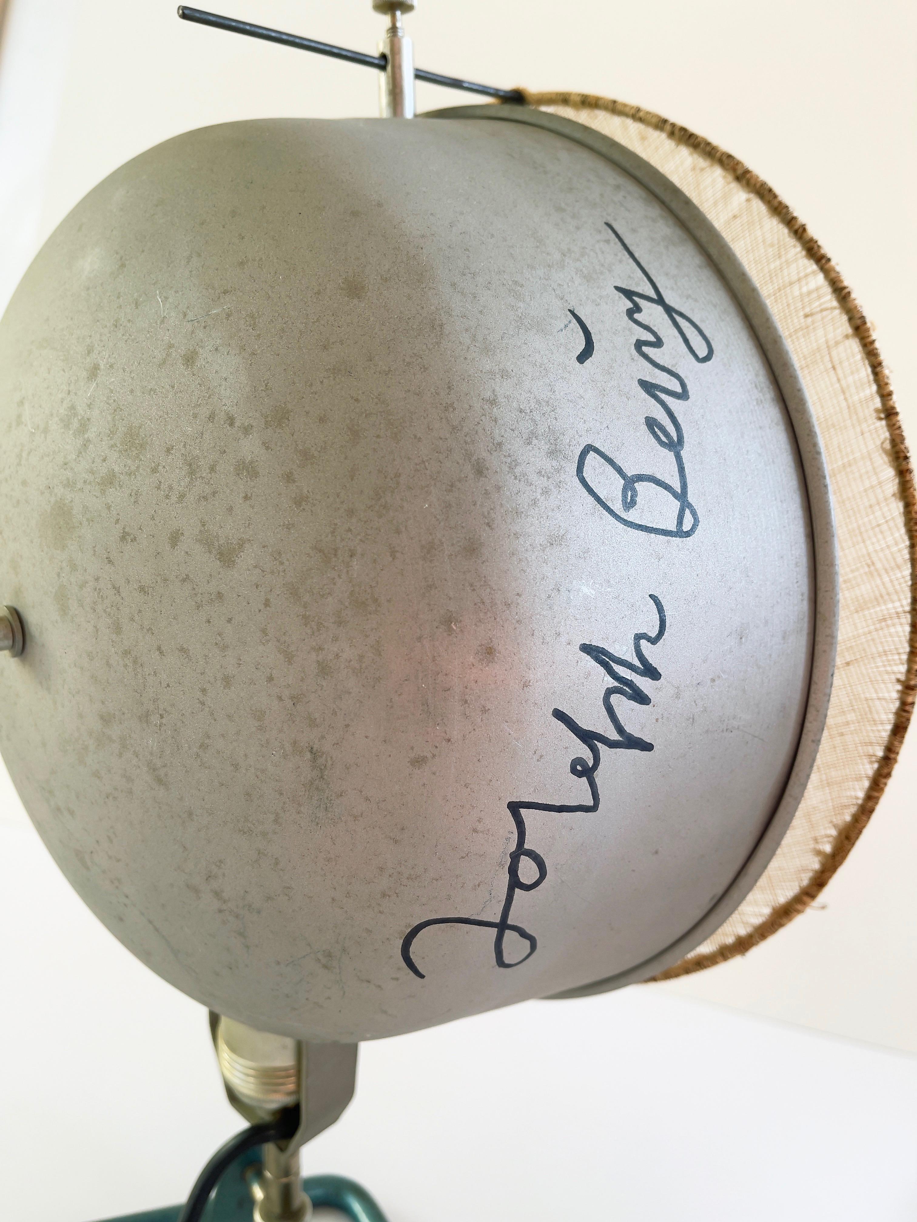 Set of 2 Floor Lamps, with Joseph Beuys' Autograph, Industrial 1950s, Germany For Sale 2