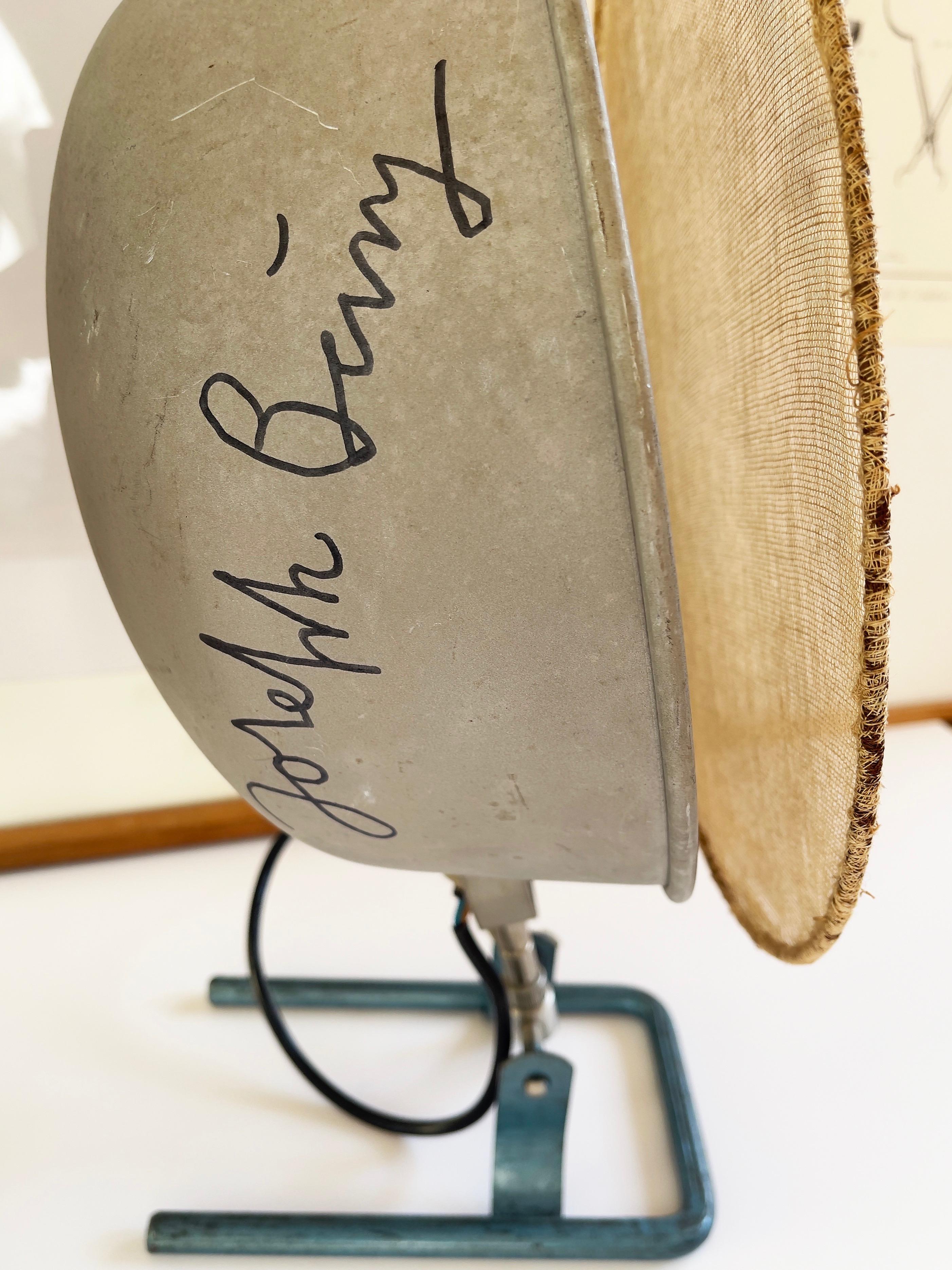 Set of 2 Floor Lamps, with Joseph Beuys' Autograph, Industrial 1950s, Germany For Sale 3
