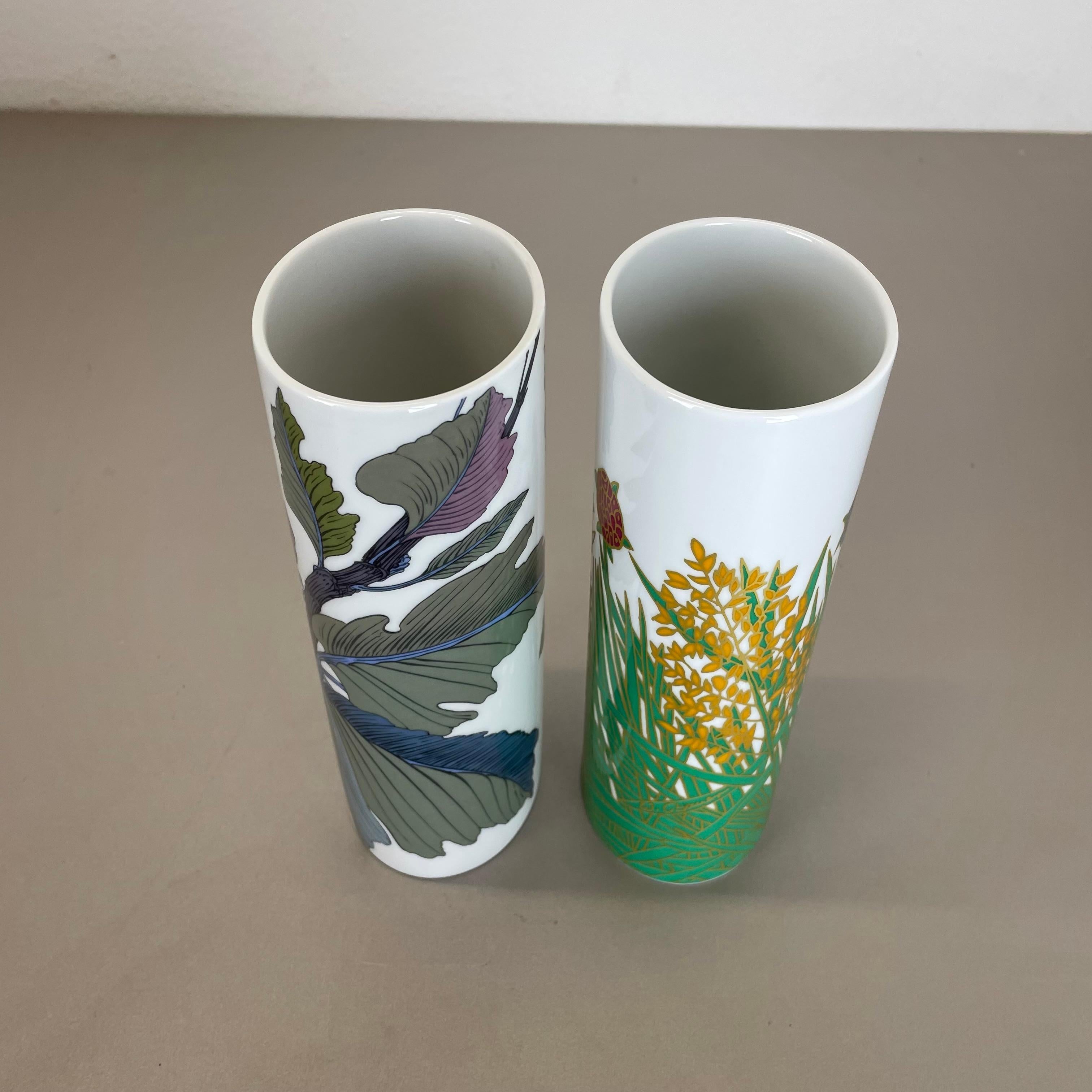 Ensemble de 2 vases à fleurs de W. Bauer et A. Le Foll pour Rosenthal, Allemagne, années 1980 en vente 5