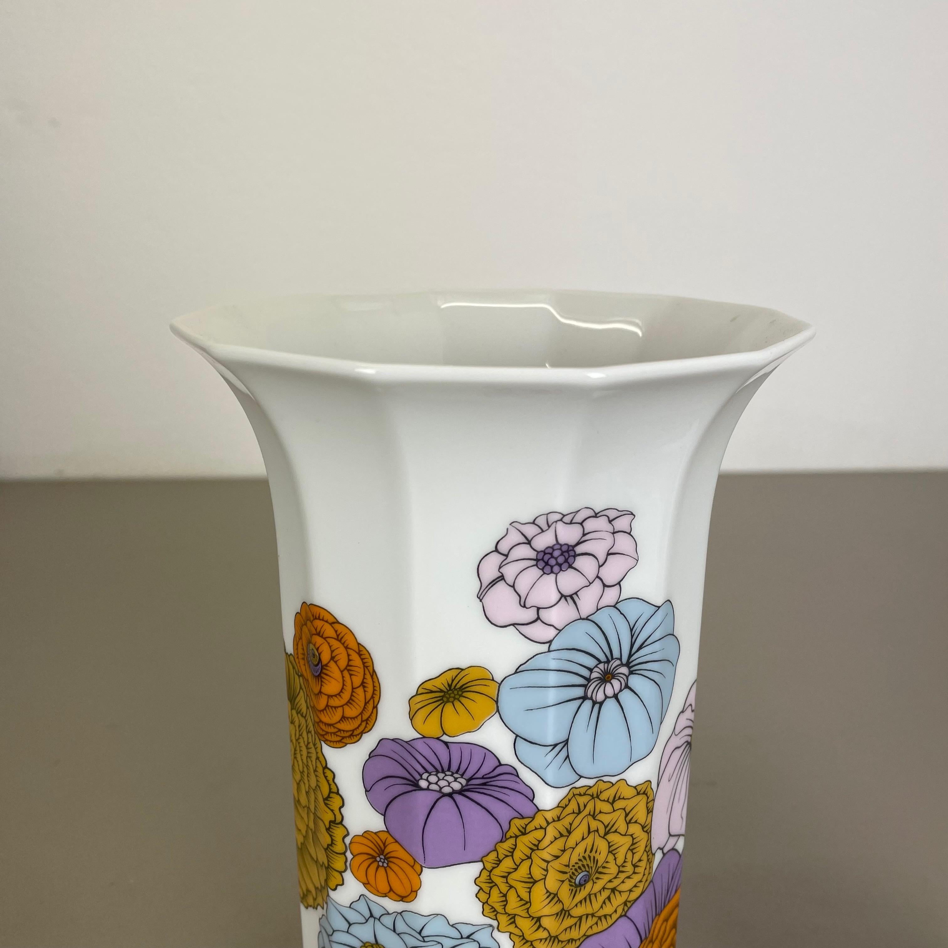 Mid-Century moderno Set di 2 vasi floreali Tapio Wirkkala Polygon Rosenthal Studio Line Germania anni '80 in vendita
