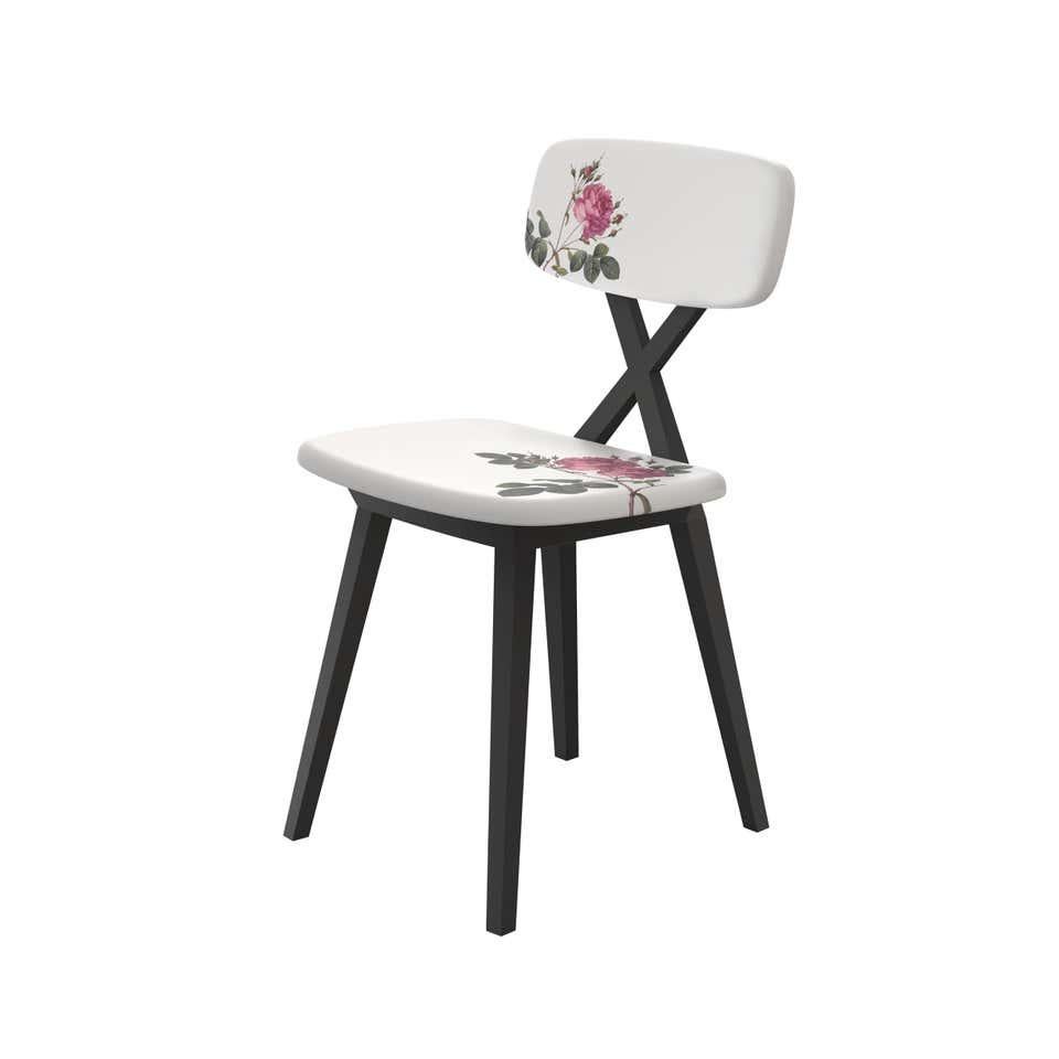 Italian Set of 2 Flower Dining Chairs, Designed by Nika Zupanc