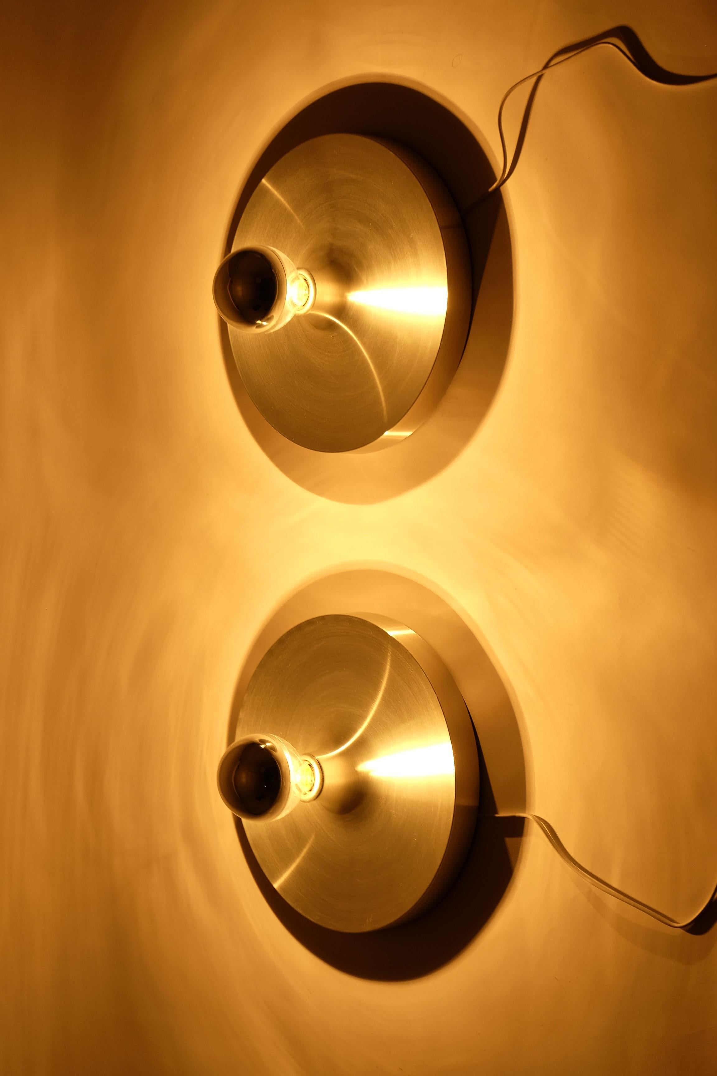 Set Of 2 Flush Mount Or Wall Lamps Charlotte Perriand Les Arcs, Germany 1970s 14