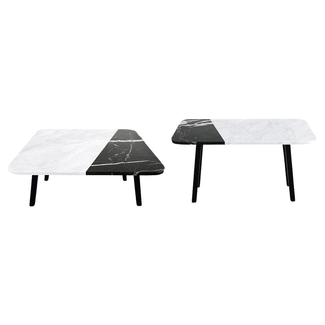 Set of 2 Form B Coffee Table and Form C Console by For Sale