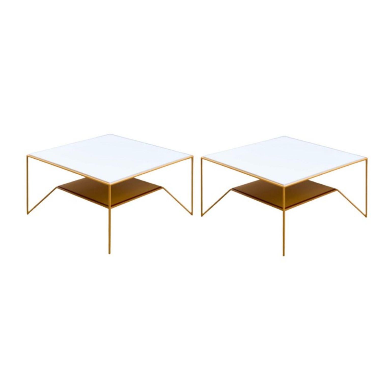 Set of 2 Four Levels coffee tables by Maria Scarpulla
Dimensions: D80 x W80 x H40 cm
Materials: Lacquered steel and lacquered sustainable eco mdf/zf wood.
Available in different colours.

Turn me round and round and round again babe.

Wide