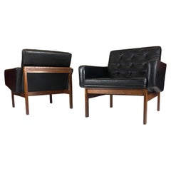 Set of 2 France & Son Rosewood Moduline Armchairs by Ole Gjerløv-Knudsen & Lind