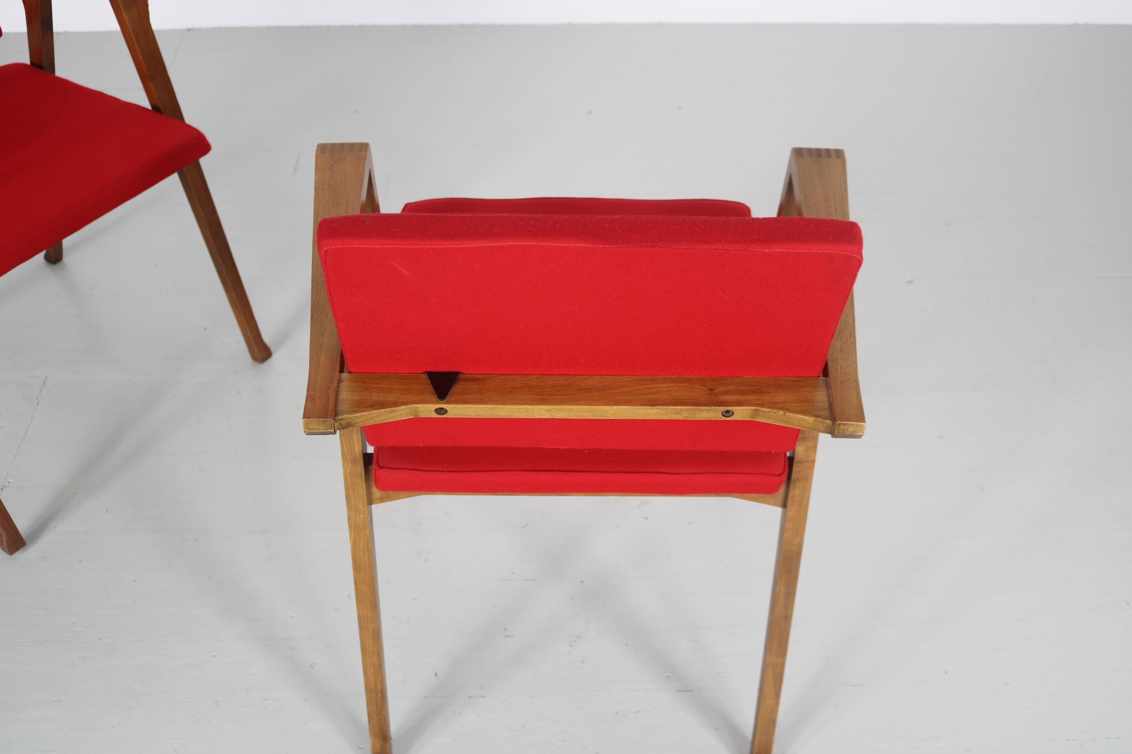 Ensemble de 2 chaises « Luxa » de Franco Albini, Production Poggi, Pavia en vente 10
