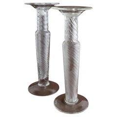 Set di 2 portacandele Franco Moretti Design classico Italia, anni '60