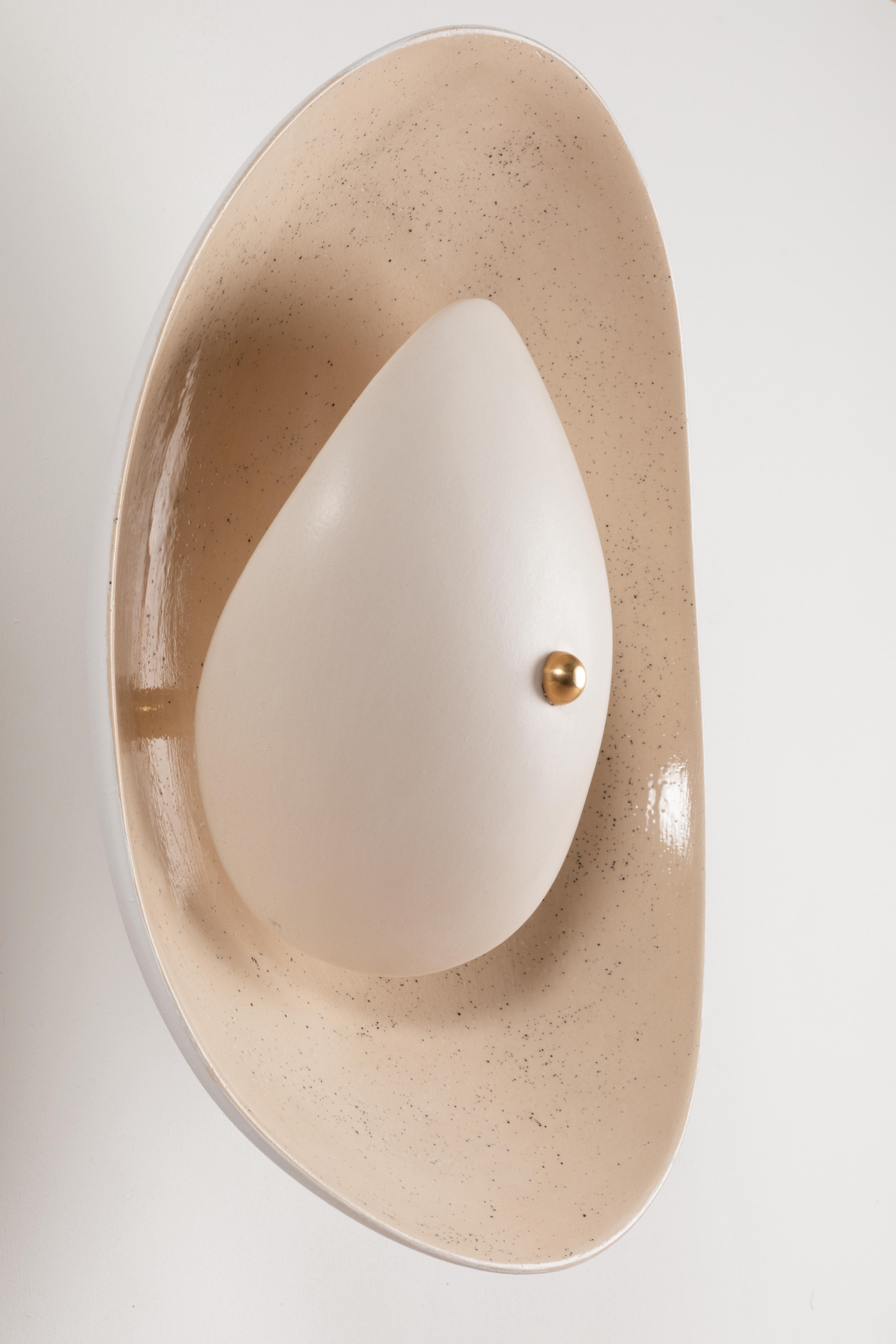 2er-Set Contemporary Skulpturen aus Keramik und Messing von Elsa Foulon im Angebot 3