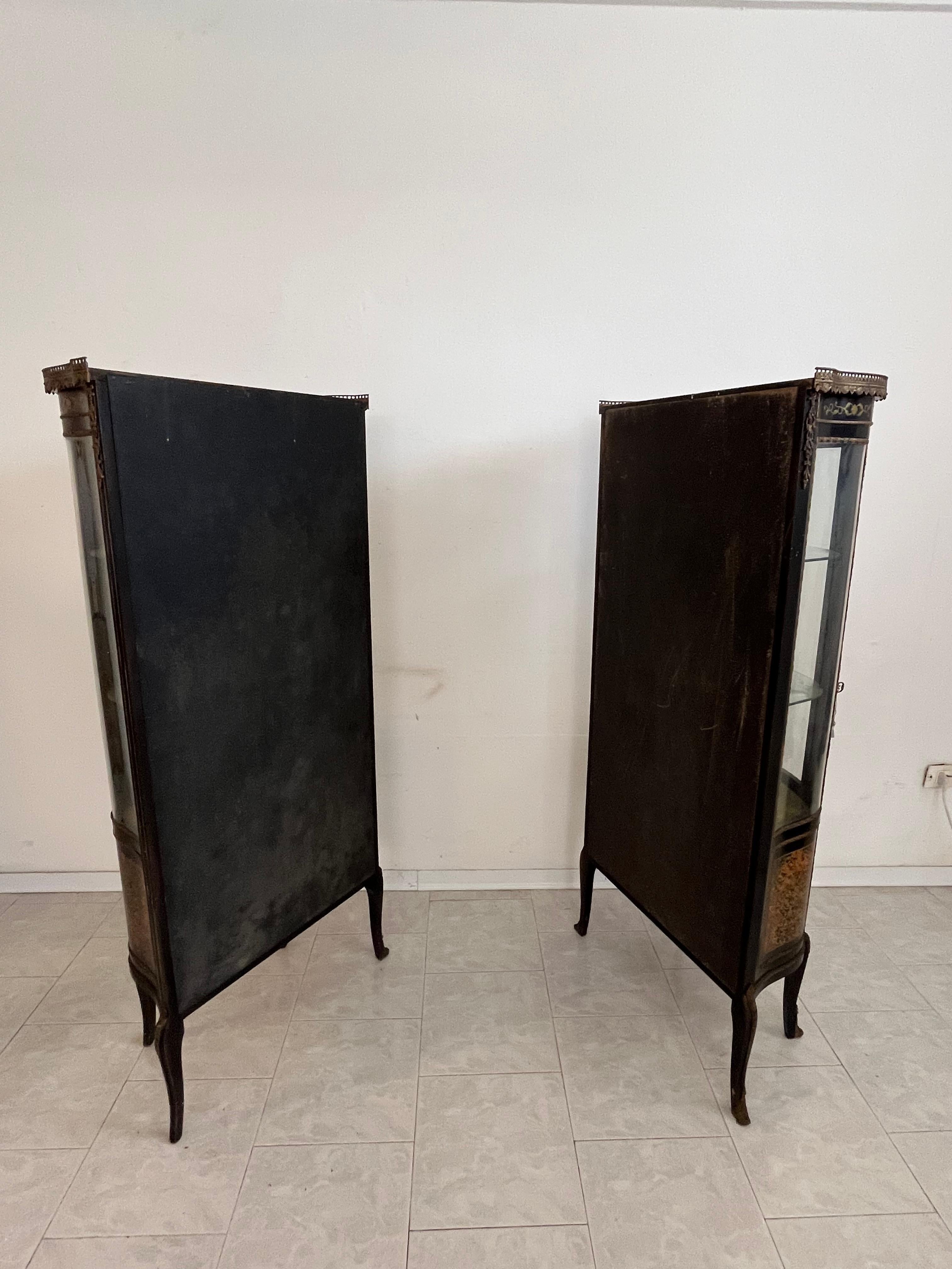 Set di 2 vetrine francesi Boulle, anni '30 in vendita 6