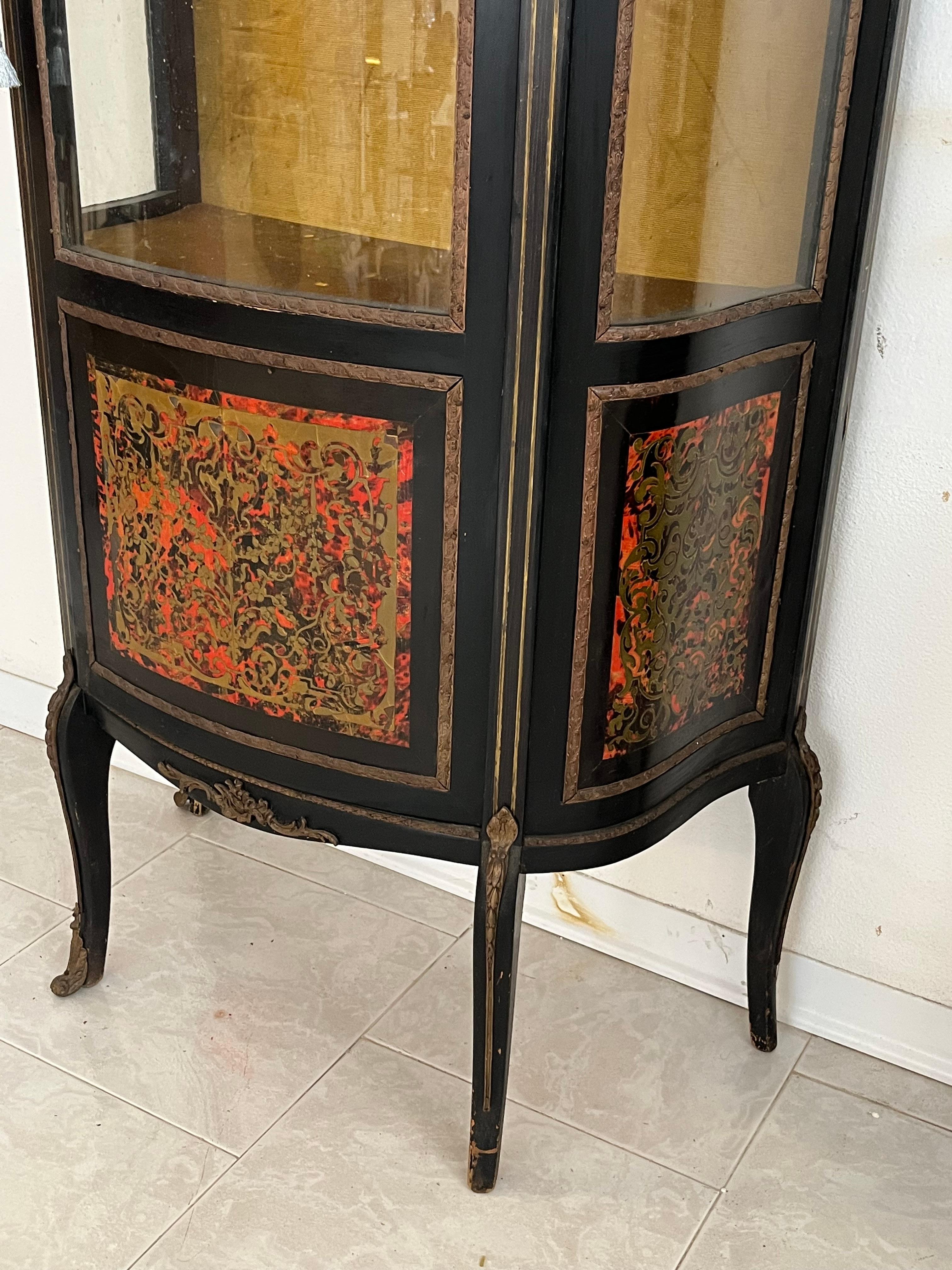 Bronzo Set di 2 vetrine francesi Boulle, anni '30 in vendita
