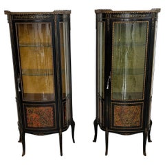 Set di 2 vetrine francesi Boulle, anni '30