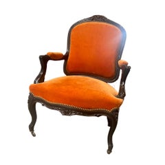 French 19th Century Chairs with Original Black Patina - Set of 2