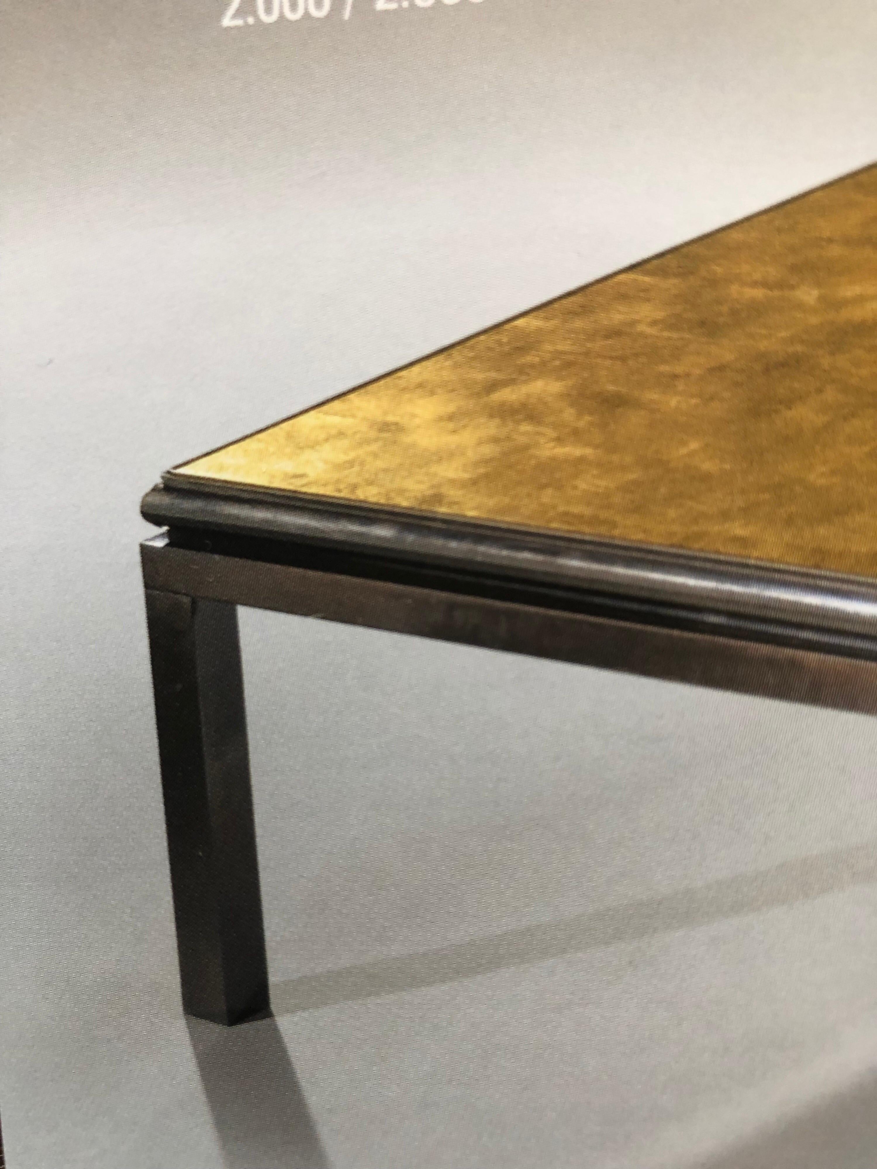 20th Century Set of 2 French Verre Églomisé Coffee Tables by Guy Lefevre for Maison Jansen For Sale