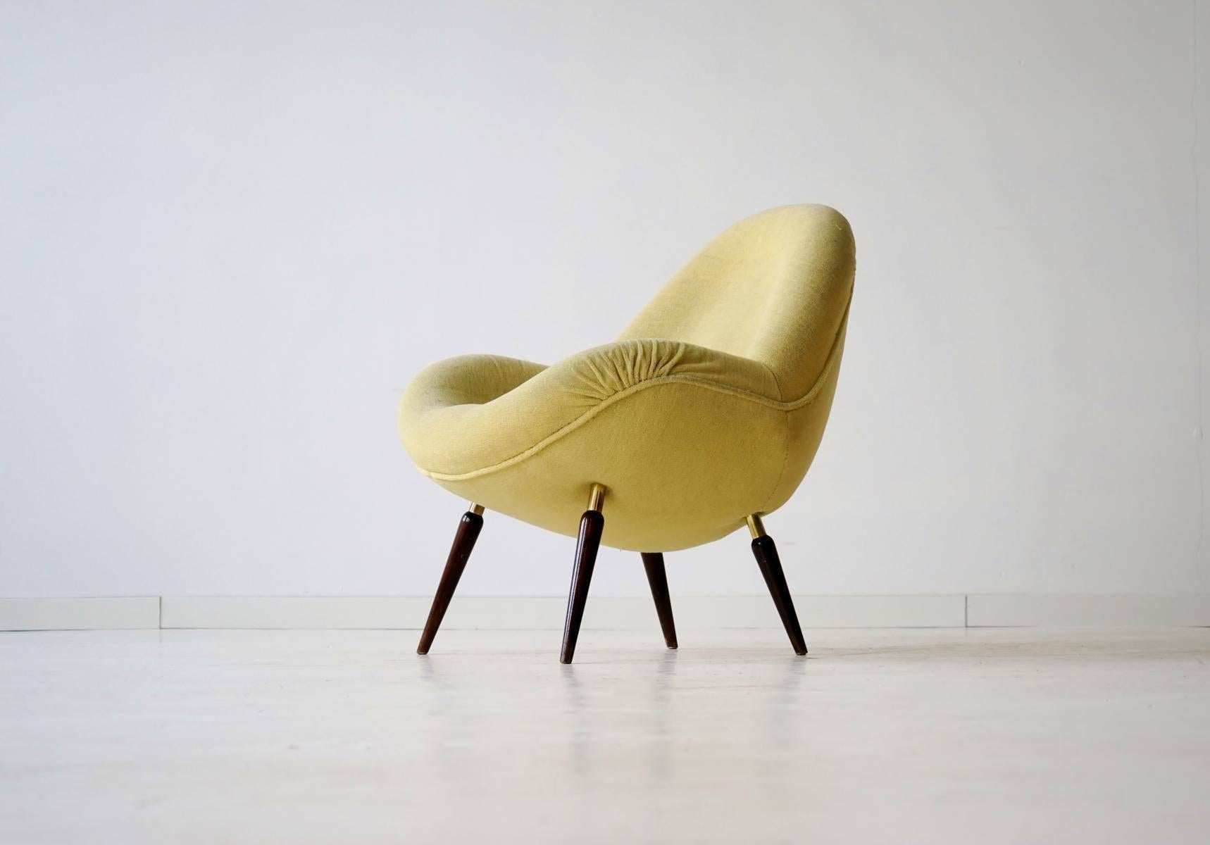 Mid-20th Century Set of Two Fritz Neth for Correcta, Armchair Lounge Easy Chair, 1950s, Germany