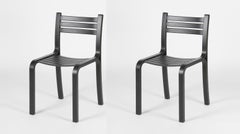 Set Of 2 Gabi Black Stained Beech Chairs by Objekto