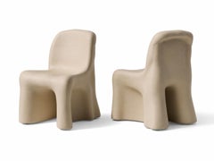 Set of 2 Gaetano Pesce Dalila Beige Armless Outdoor Chairs for Cassina