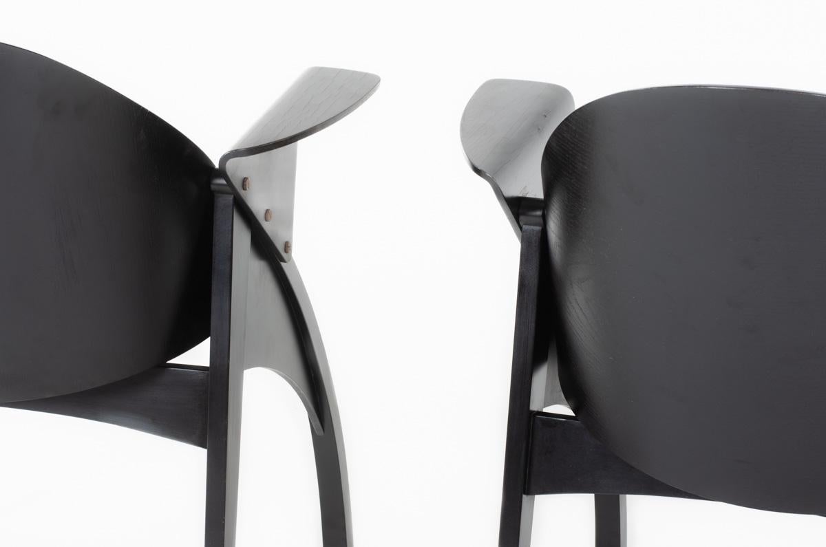 20th Century Set of 2 Galateo armchairs by Pascal Mourgue for Scarabat 1980