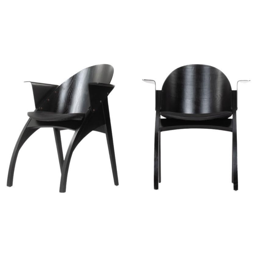 Set of 2 Galateo armchairs by Pascal Mourgue for Scarabat 1980