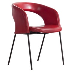 Set of 2 Gastone Rinaldi Armchairs with Original Red Sky Cover