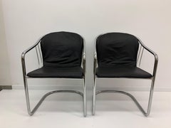 Set of 2 Gastone Rinaldi for Fasem Italy dining chairs, 1980’s