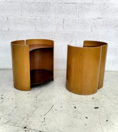 Set di 2 tavolini in legno Gea di Kazuhide Takahama per Gavina, 1960.